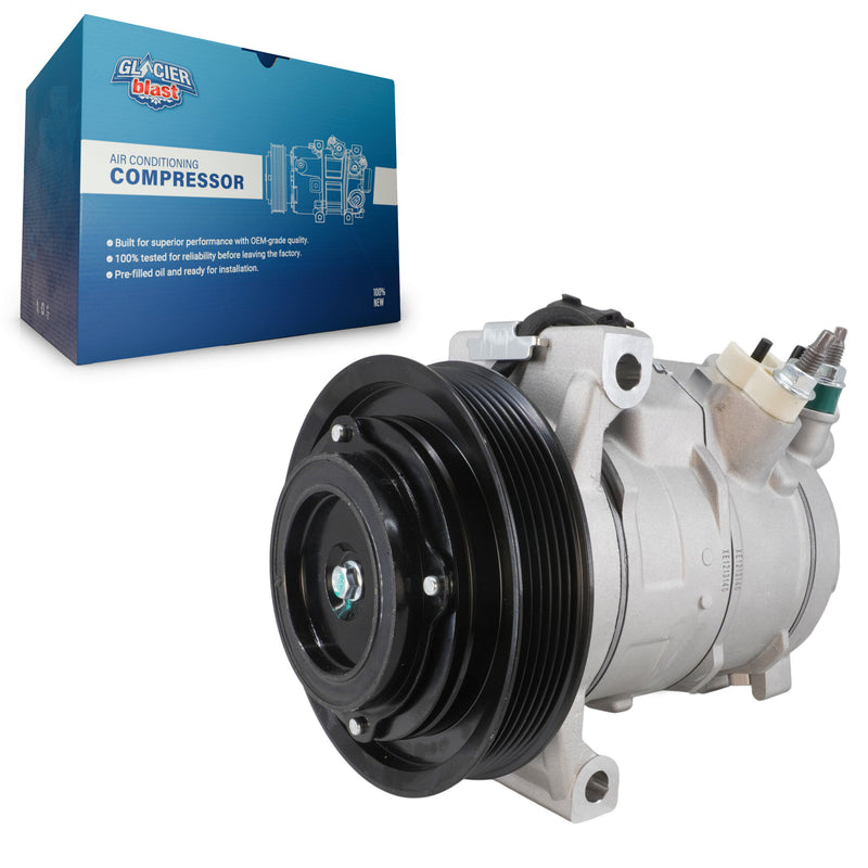 Glacier Blast GLB-CH13188 A/C Compressor for 2014-2023 Ram 1500, Ram 1500 Classic and More