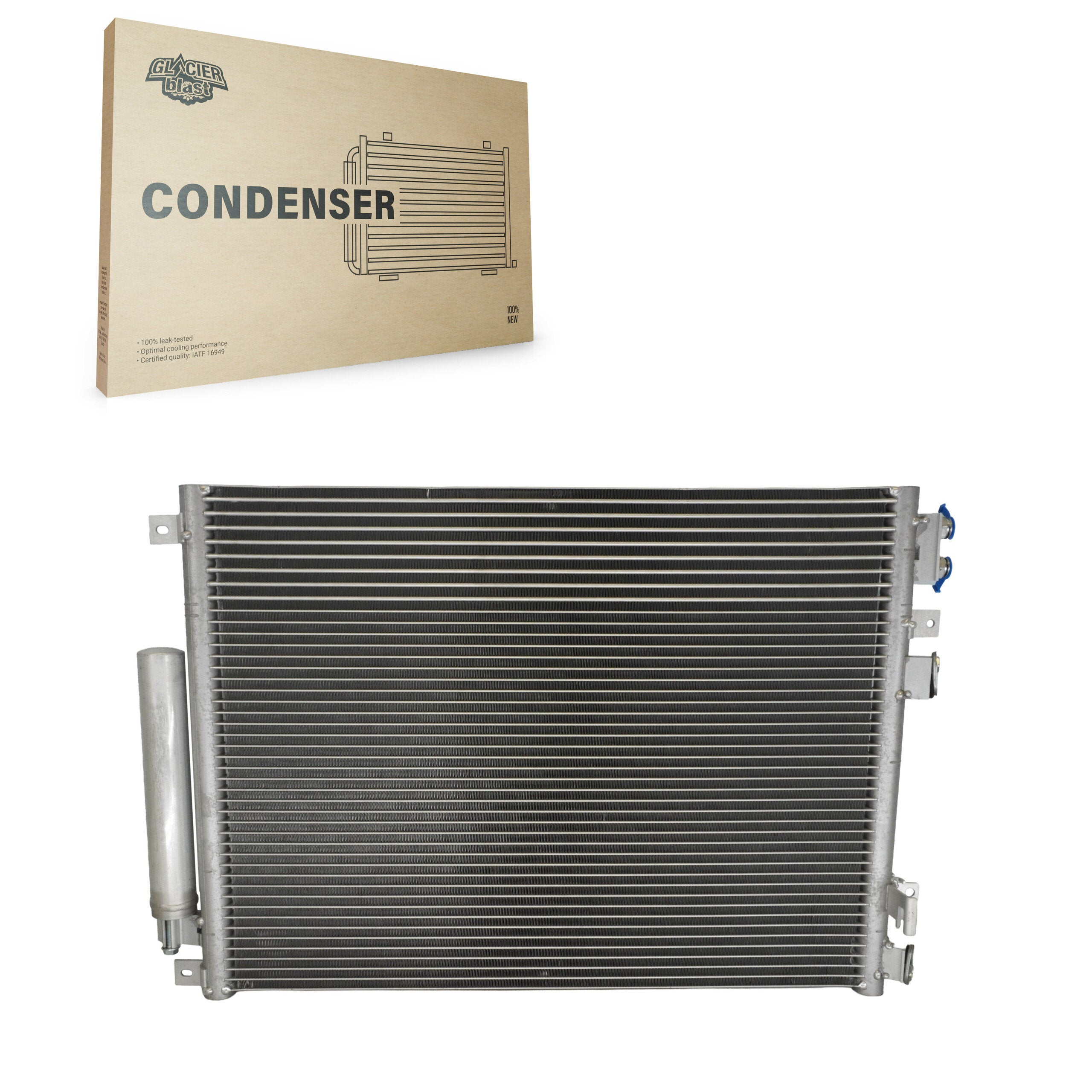 Glacier Blast GLB-CH3237 A/C Condenser for 2005-2019 Dodge Challenger, Dodge Charger and More
