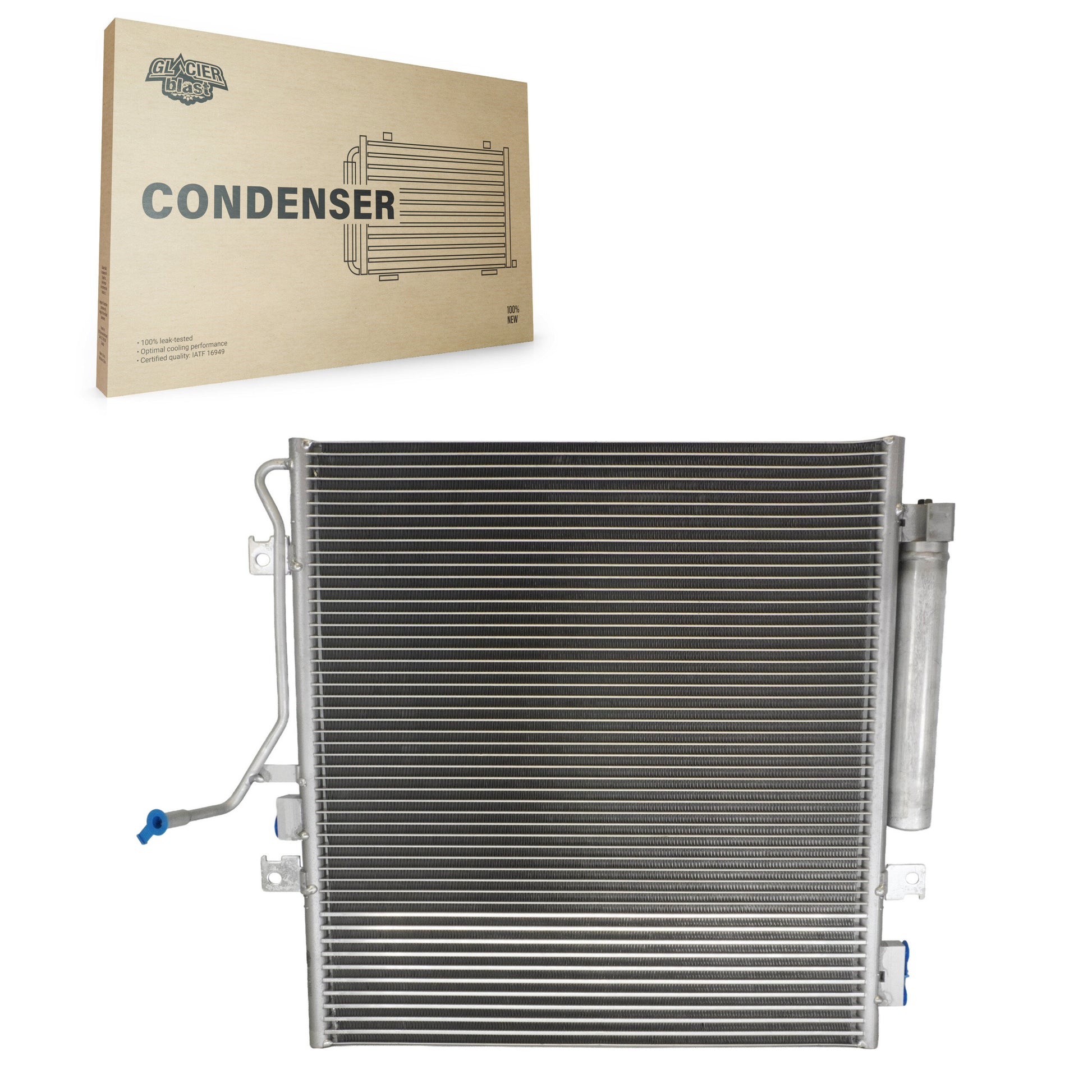 Glacier Blast GLB-CH3683 A/C Condenser for 2007-2013 Jeep Liberty, Dodge Nitro