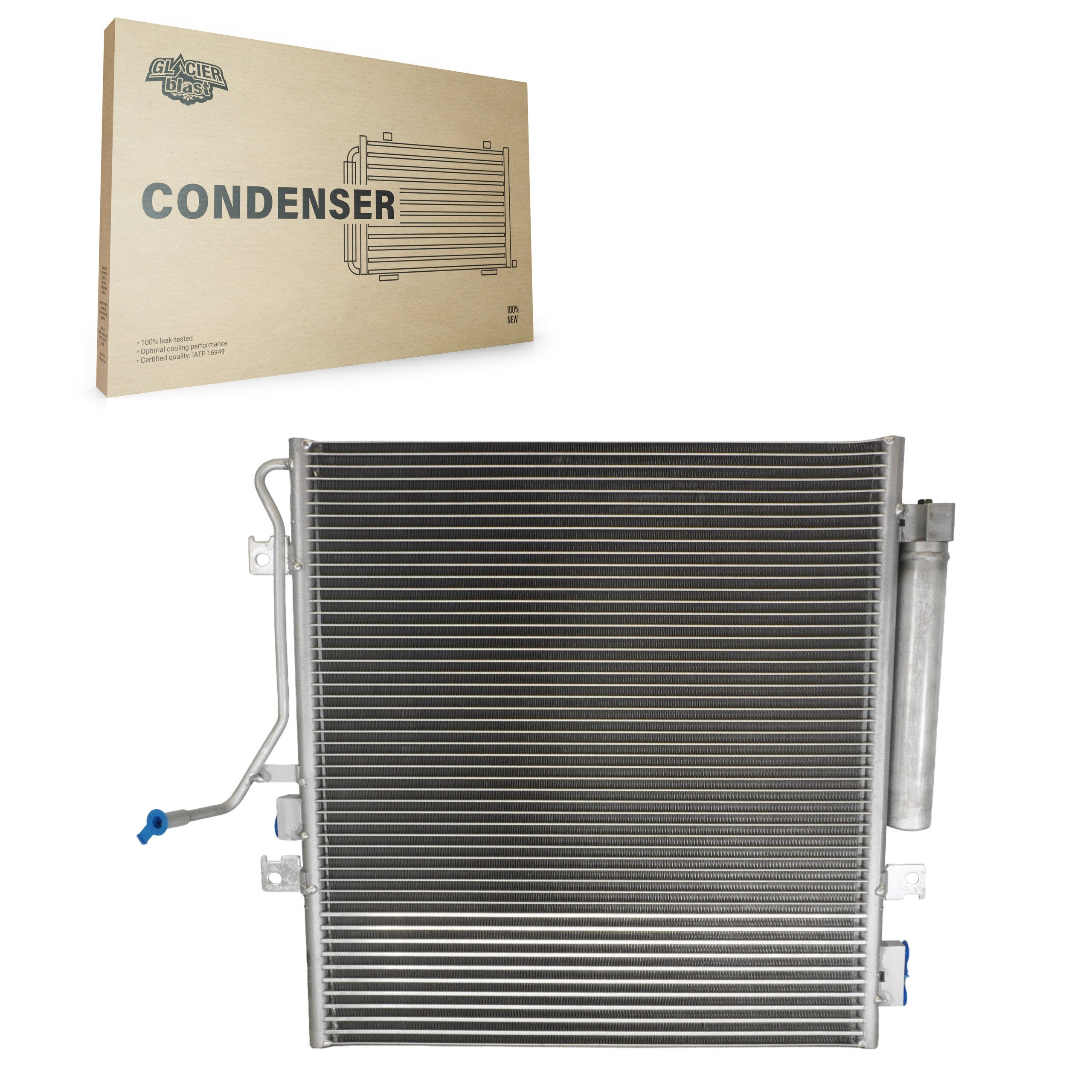 Glacier Blast GLB-CH3683 A/C Condenser for 2007-2013 Jeep Liberty, Dodge Nitro