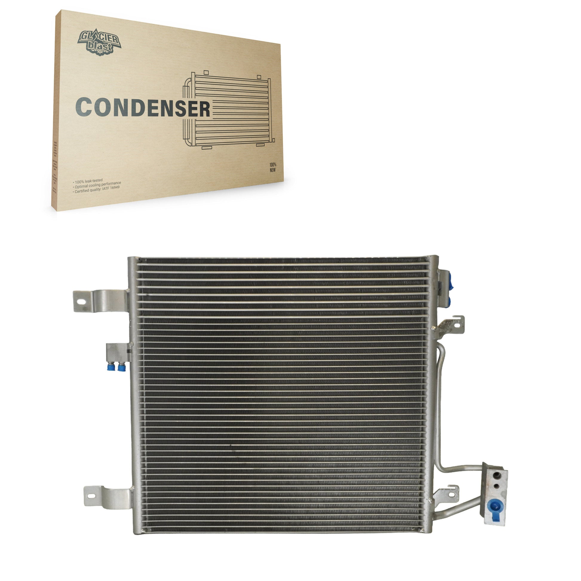 Glacier Blast GLB-CH3768 A/C Condenser for 2007-2011 Jeep Wrangler
