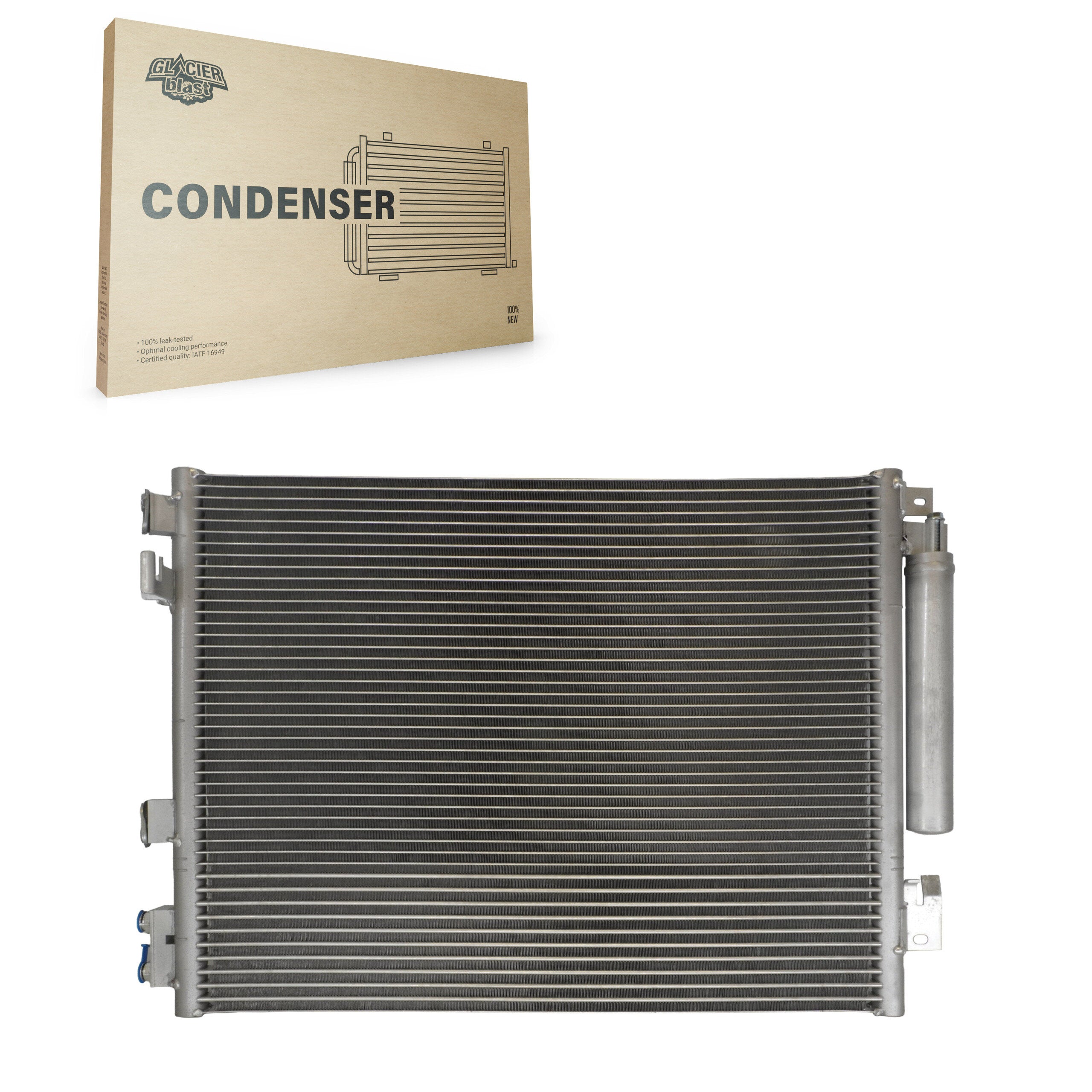 Glacier Blast GLB-CH3948 A/C Condenser for 2011-2023 Dodge Charger, Chrysler 300