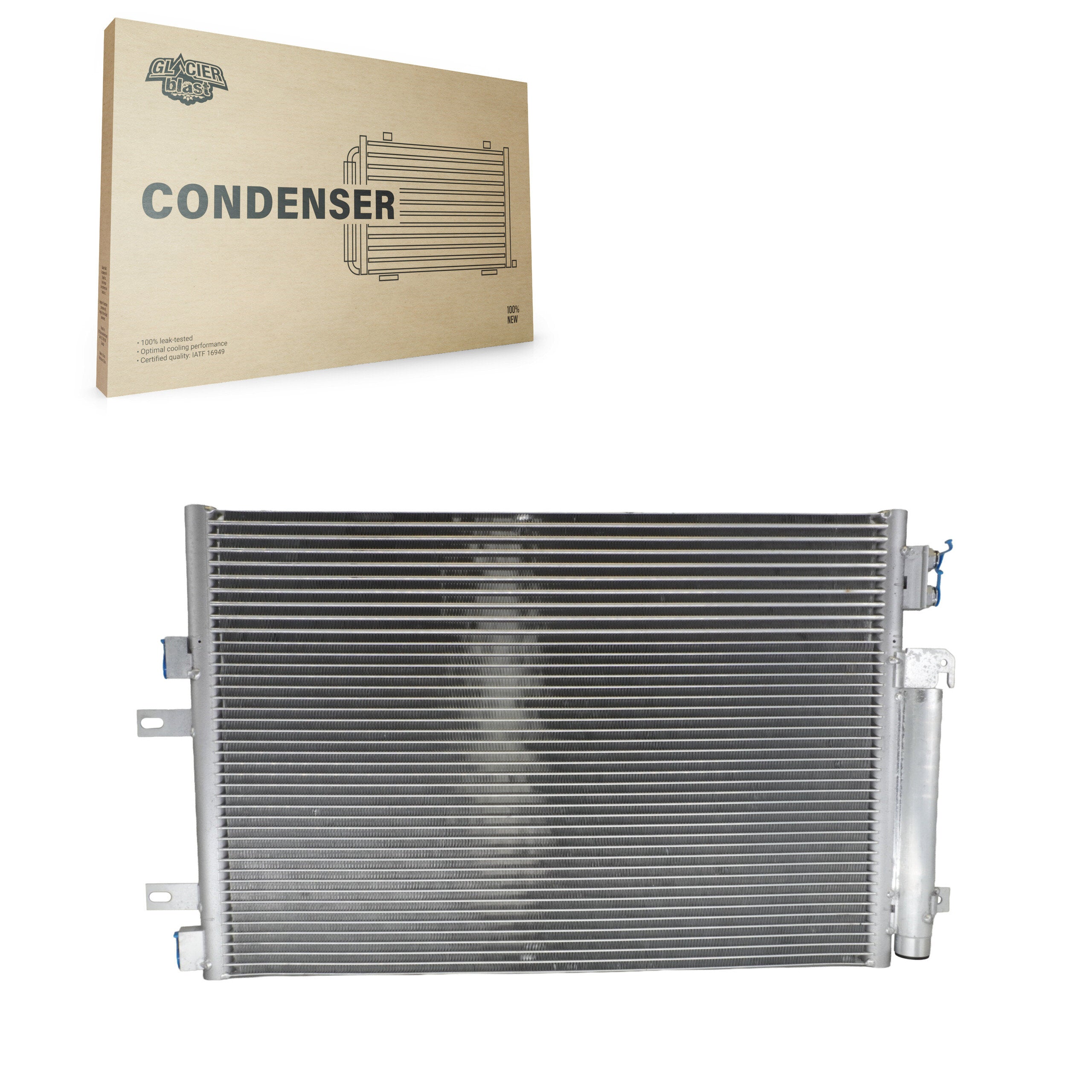 Glacier Blast GLB-CH3982 A/C Condenser for 2010-2017 Jeep Compass, Jeep Patriot and More