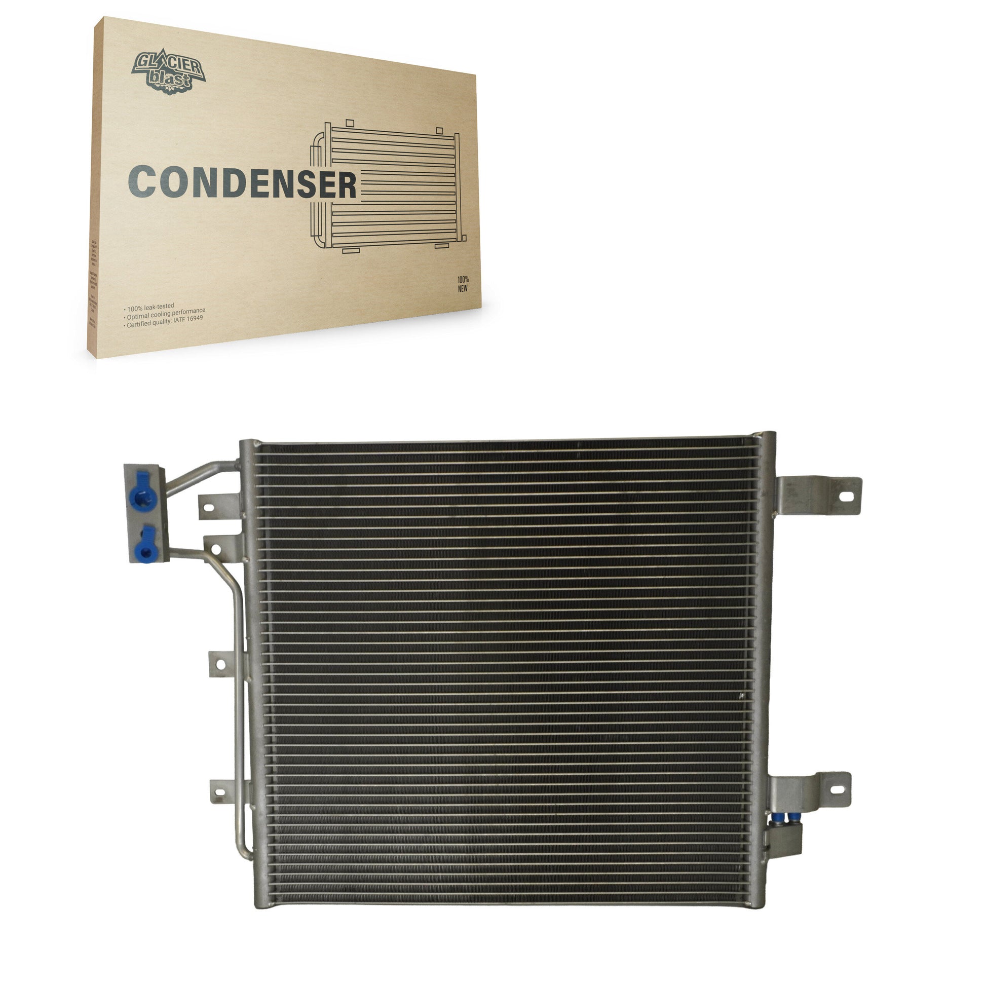 Glacier Blast GLB-CH4239 A/C Condenser for 2012-2018 Jeep Wrangler JK, Jeep Wrangler