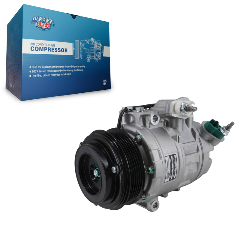 Glacier Blast GLB-FD12991 A/C Compressor for 2011-2019 Ford Explorer, Ford Police Interceptor Utility