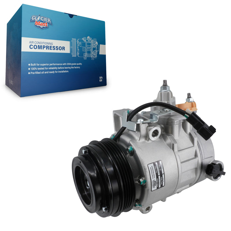 Glacier Blast GLB-FD13151 A/C Compressor for 2013-2019 Ford Explorer, Ford Special Service Police Sedan and More