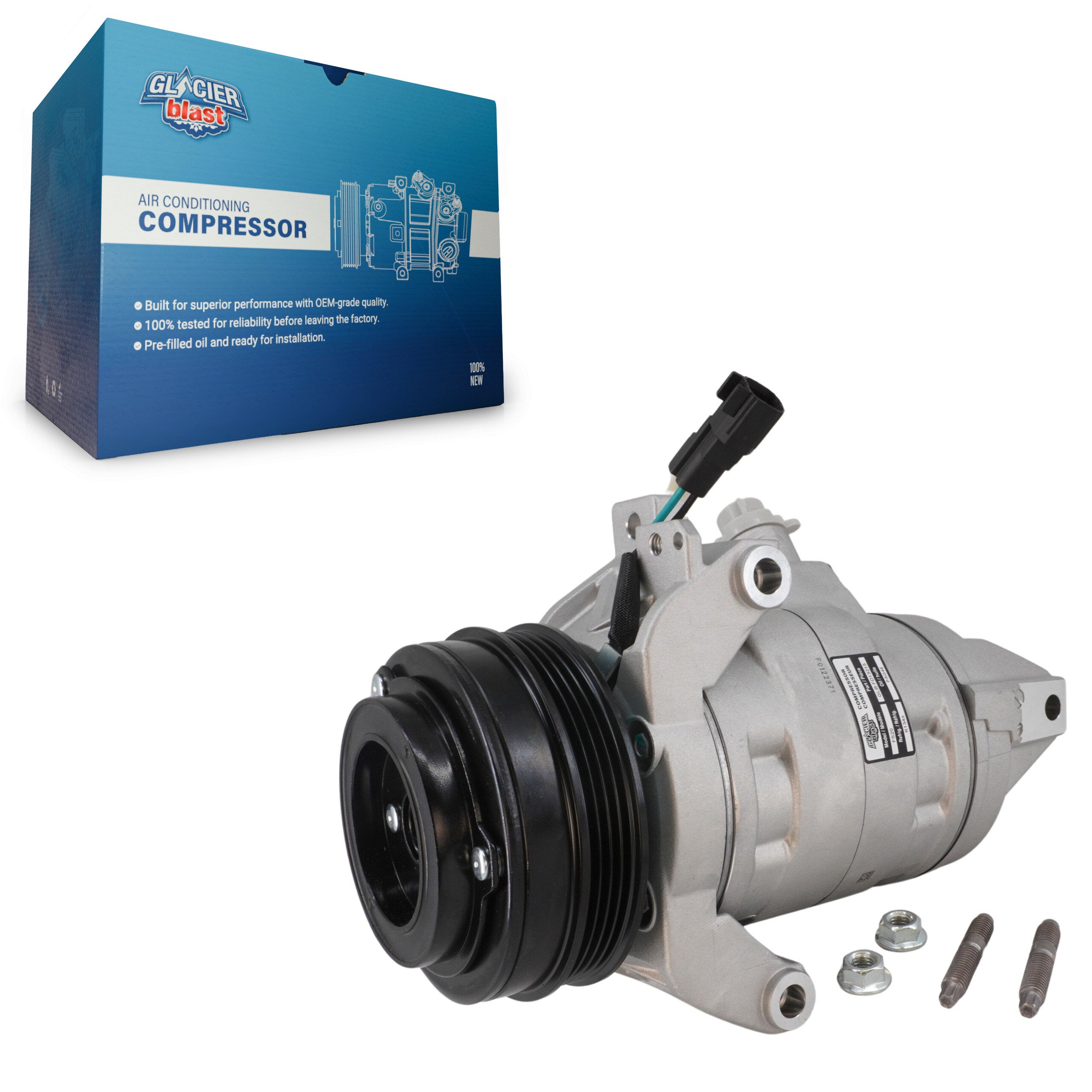 Glacier Blast GLB-FD13215 A/C Compressor for 2015-2020 Ford F-150