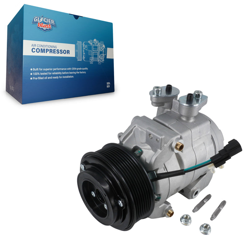 Glacier Blast GLB-FD13296 A/C Compressor for 2017-2023 Ford F-600 Super Duty, Ford F-250 Super Duty and More