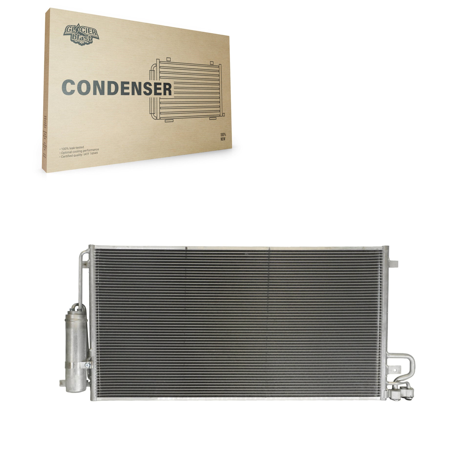 Glacier Blast GLB-FD30041 A/C Condenser for 2017-2020 Ford Fusion, Lincoln MKZ