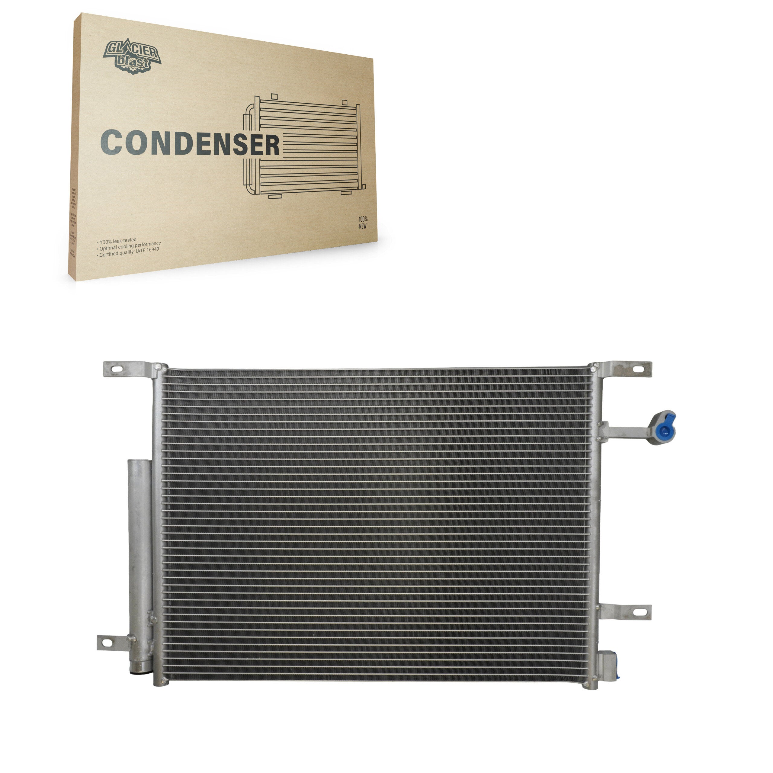 Glacier Blast GLB-FD3791 A/C Condenser for 2010-2014 Ford Mustang