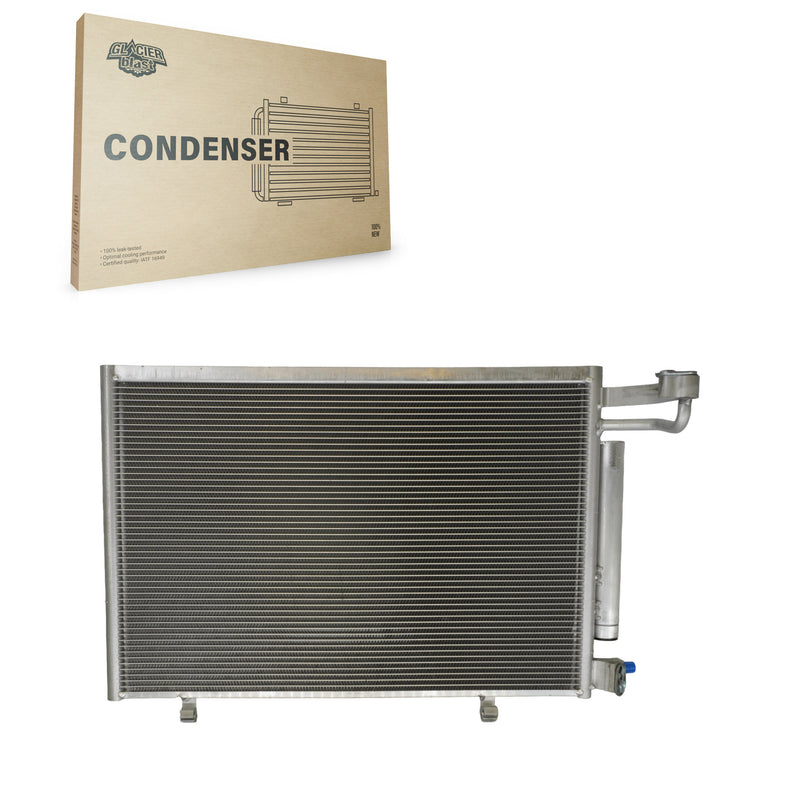 Glacier Blast GLB-FD3881 A/C Condenser for 2011-2013 Ford Fiesta
