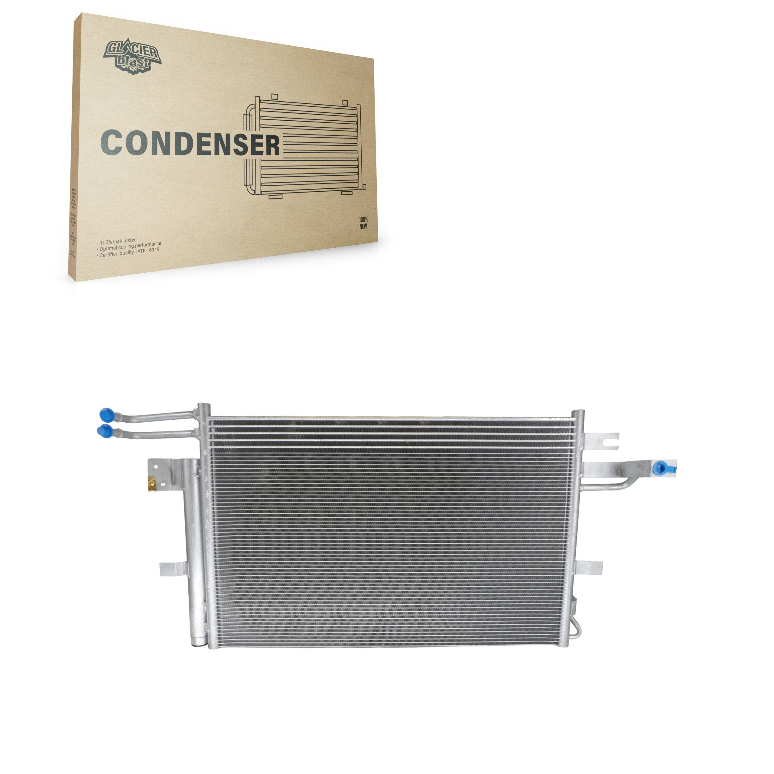 Glacier Blast GLB-FD4741 A/C Condenser for 2013-2019 Ford Explorer, Ford Police Interceptor Utility