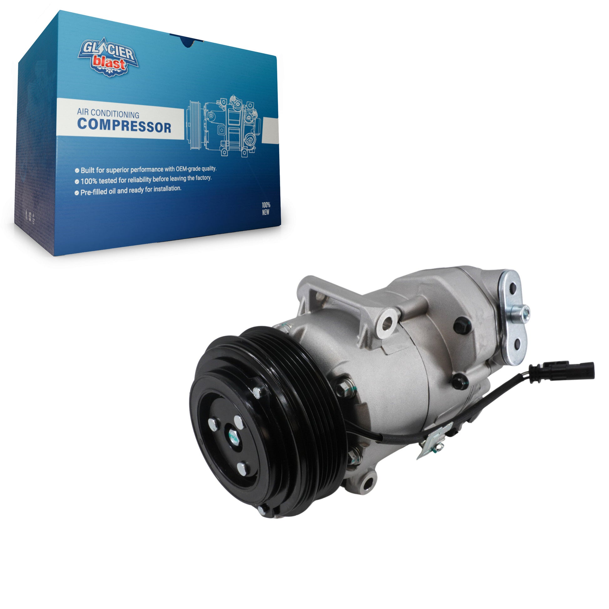 Glacier Blast GLB-GM12823 A/C Compressor for 2012-2016 Chevrolet Cruze Limited, Chevrolet Cruze