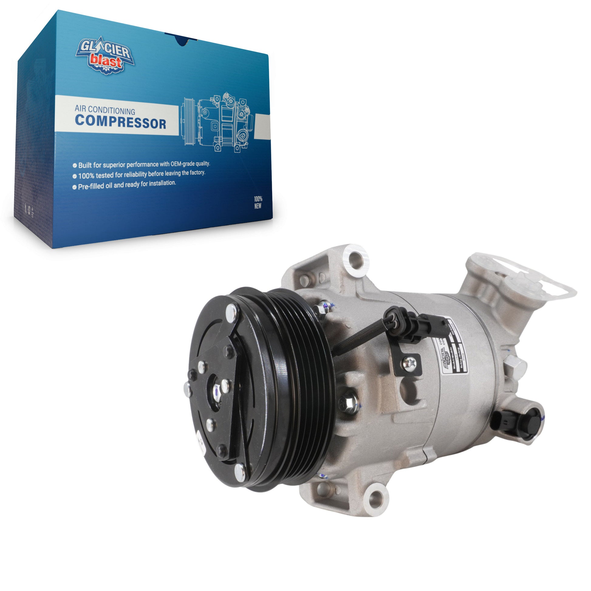 Glacier Blast GLB-GM13269 A/C Compressor for 2017-2022 Chevrolet Colorado, GMC Canyon
