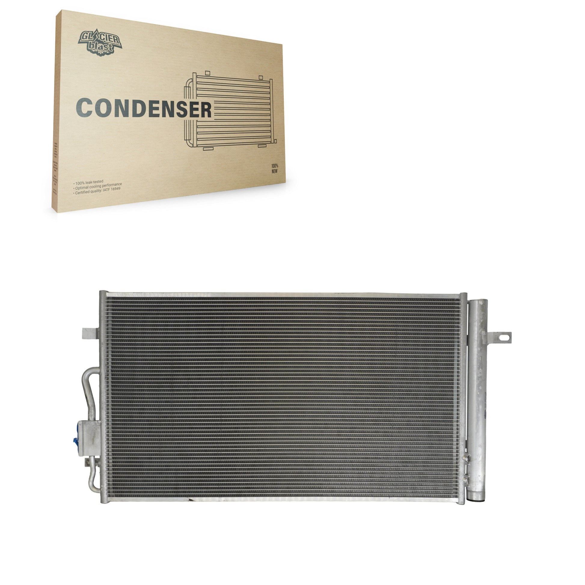 Glacier Blast GLB-GM30108 A/C Condenser for 2017-2023 Chevrolet Bolt EUV, Chevrolet Bolt EV