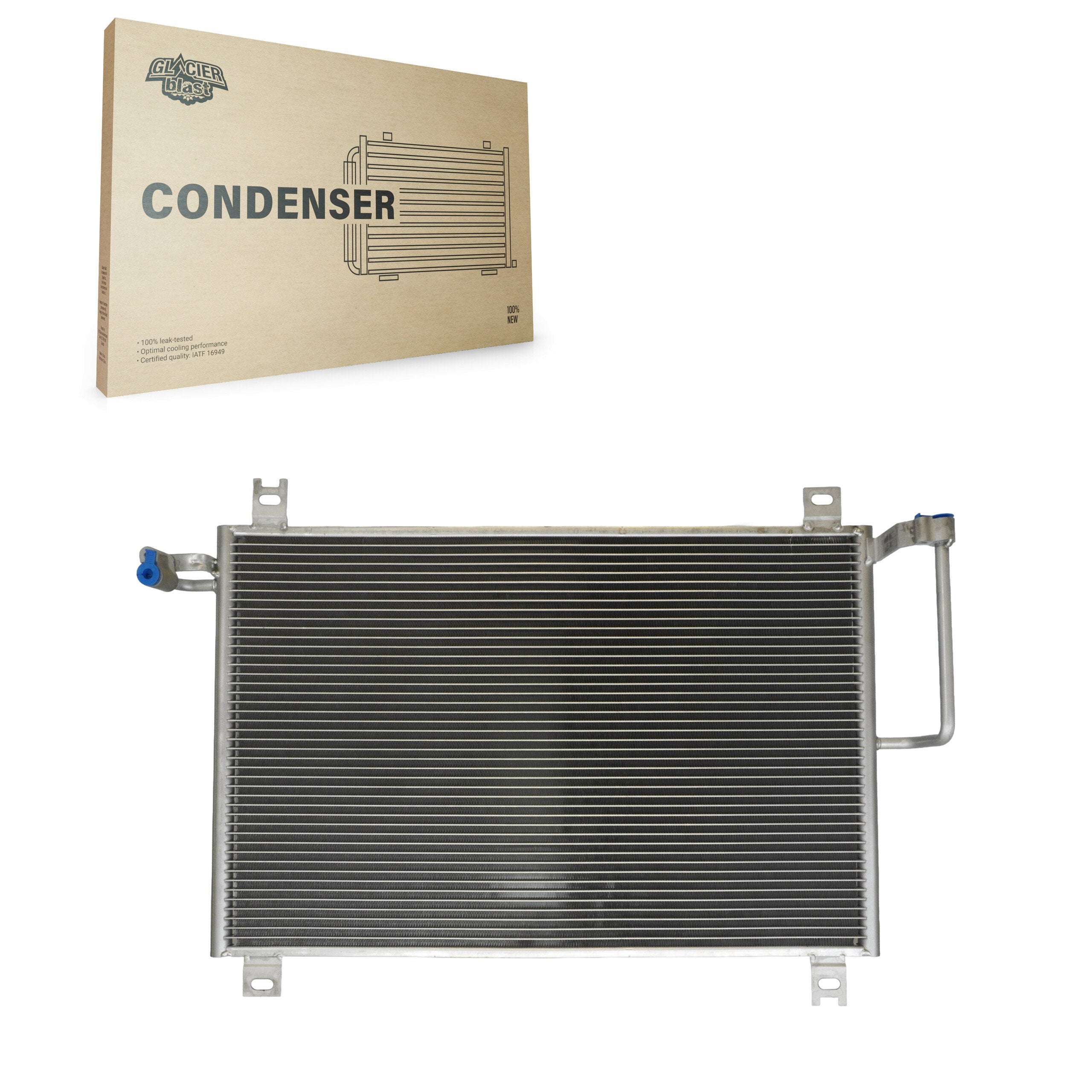 Glacier Blast GLB-GM3054 A/C Condenser for 2002-2009 Isuzu Ascender, Chevrolet Trailblazer and More