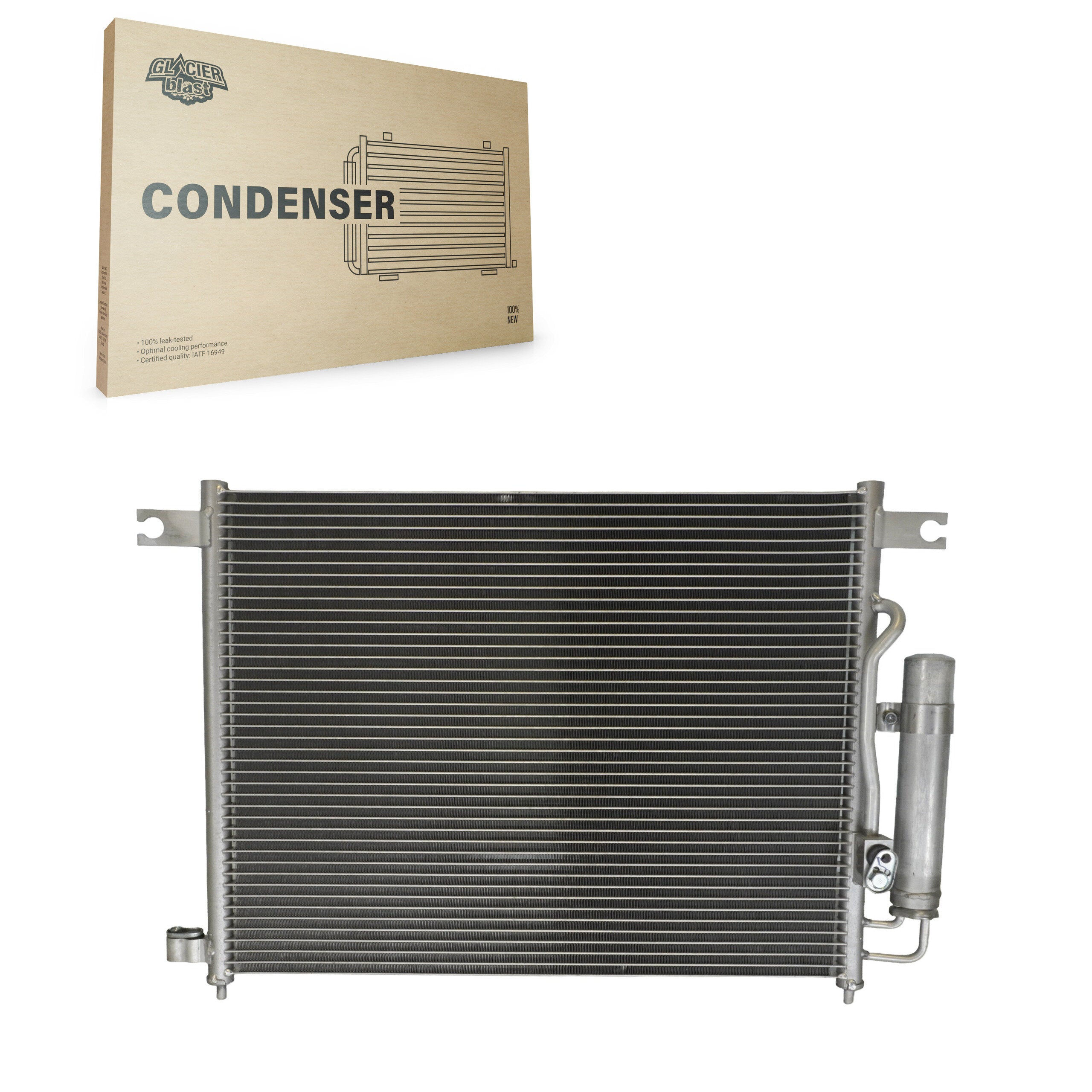 Glacier Blast GLB-GM3240 A/C Condenser for 2004-2010 Chevrolet Aveo5, Pontiac Wave and More
