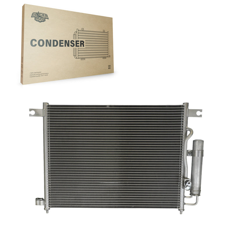 Glacier Blast GLB-GM3240 A/C Condenser for 2004-2010 Chevrolet Aveo5, Pontiac Wave and More