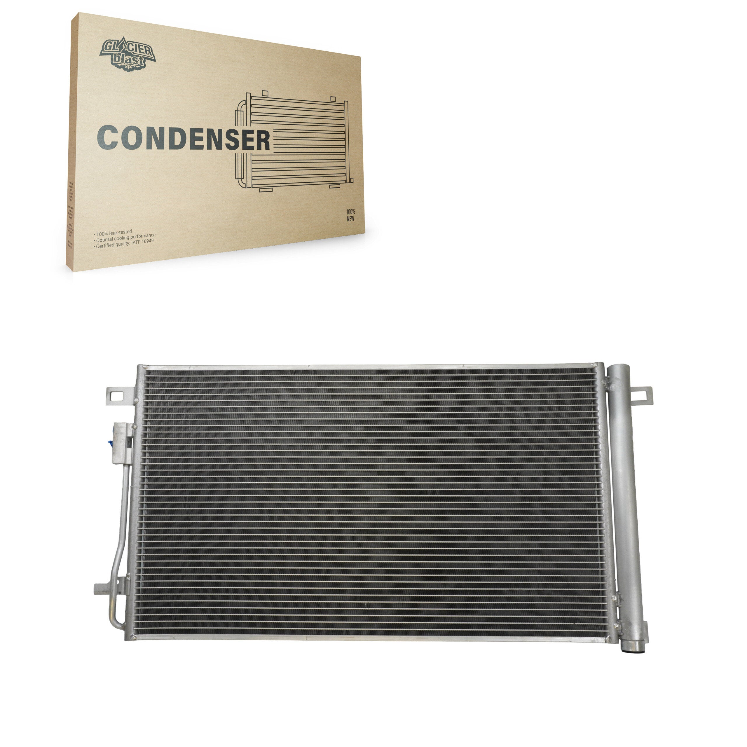 Glacier Blast GLB-GM3649 A/C Condenser for 2007-2017 GMC Acadia Limited, Chevrolet Traverse and More