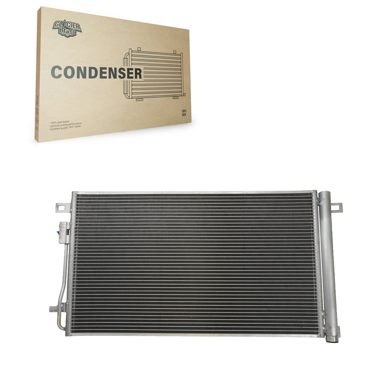 Glacier Blast GLB-GM3649 A/C Condenser for 2007-2017 GMC Acadia Limited, Chevrolet Traverse and More