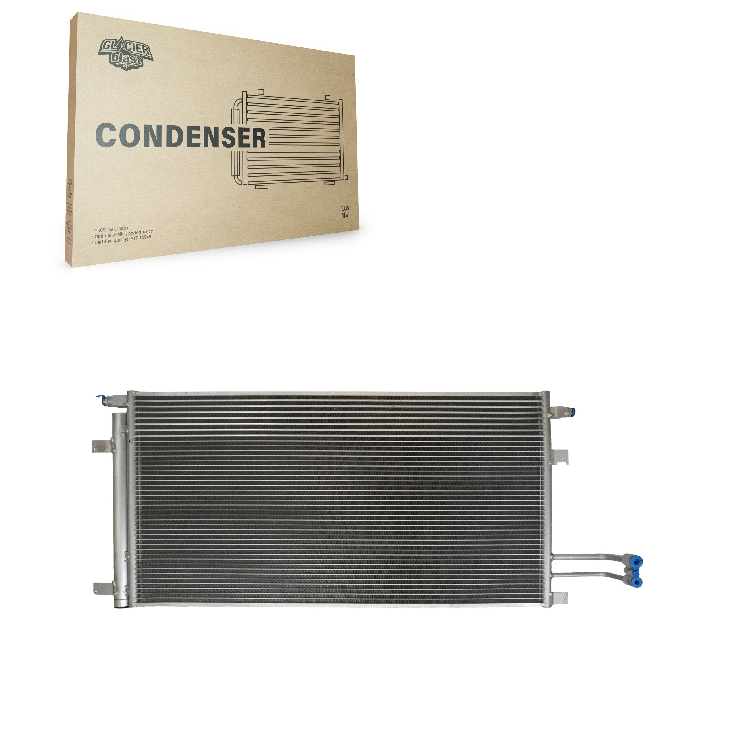 Glacier Blast GLB-GM4283 A/C Condenser for 2014-2020 Chevrolet Silverado 1500 LD, GMC Sierra 1500 Limited and More