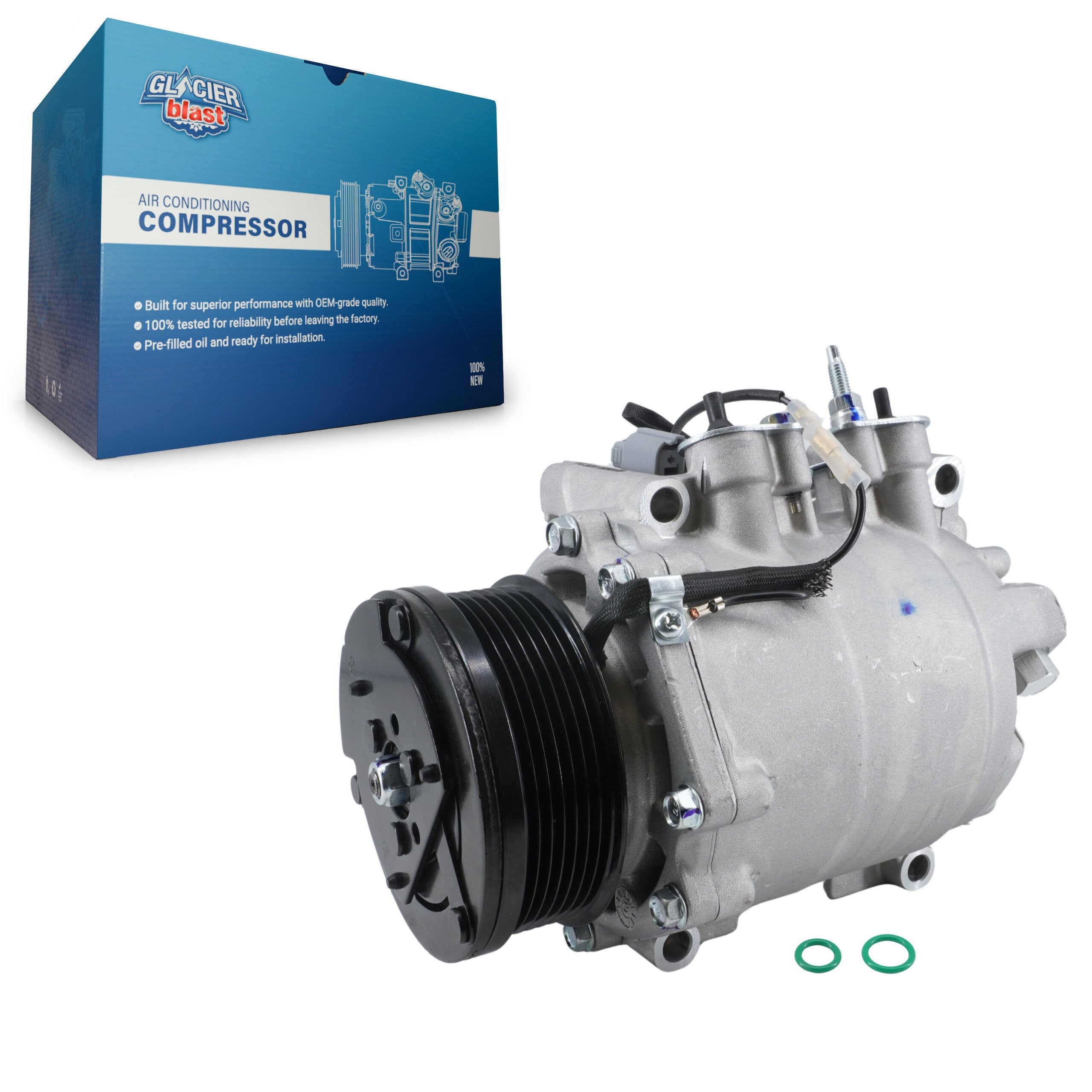 Glacier Blast GLB-HO11495 A/C Compressor for 2002-2006 Honda CR-V