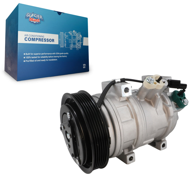 Glacier Blast GLB-HO12491 A/C Compressor for 2007-2017 Acura ZDX, Honda Pilot and More