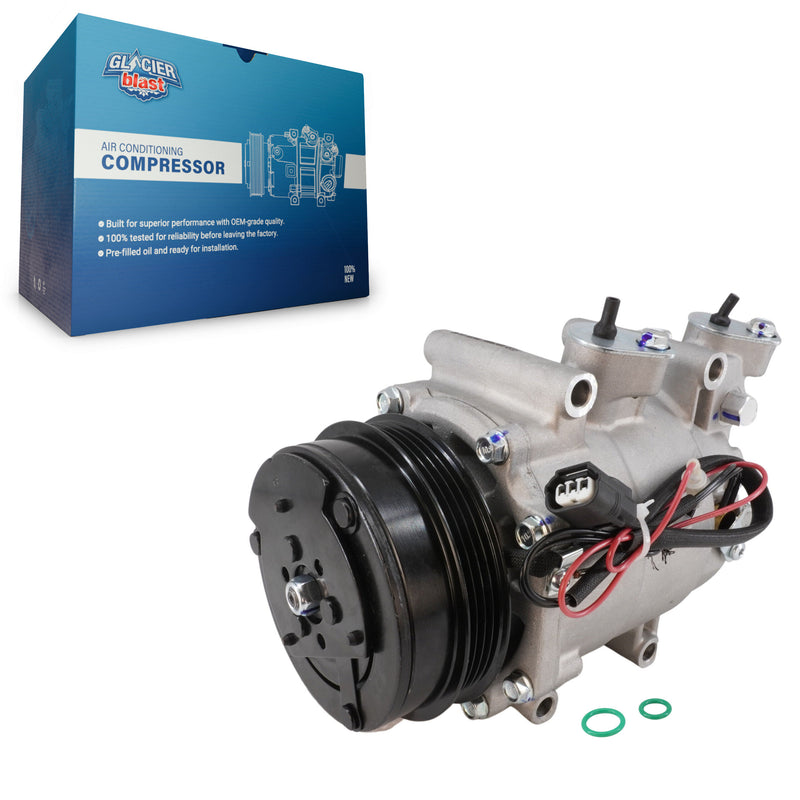 Glacier Blast GLB-HO12901 A/C Compressor for 2010-2016 Honda CR-Z, Honda Insight