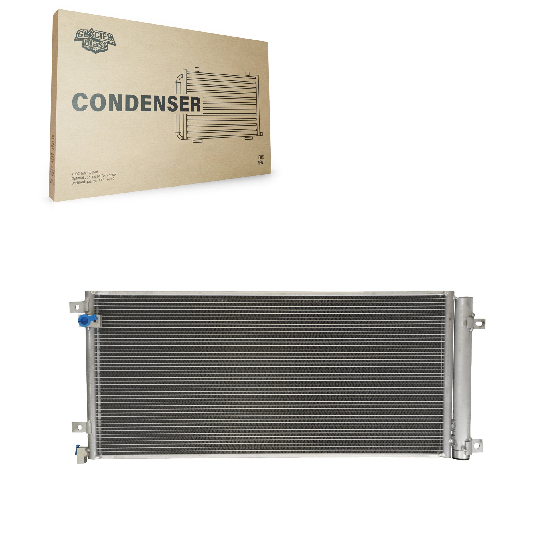 Glacier Blast GLB-HO30008 A/C Condenser for 2016-2021 Honda Civic