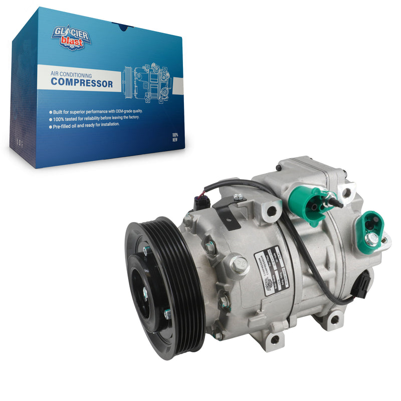 Glacier Blast GLB-HY13109 A/C Compressor for 2012-2019 Kia Sorento, Hyundai Santa Fe and More