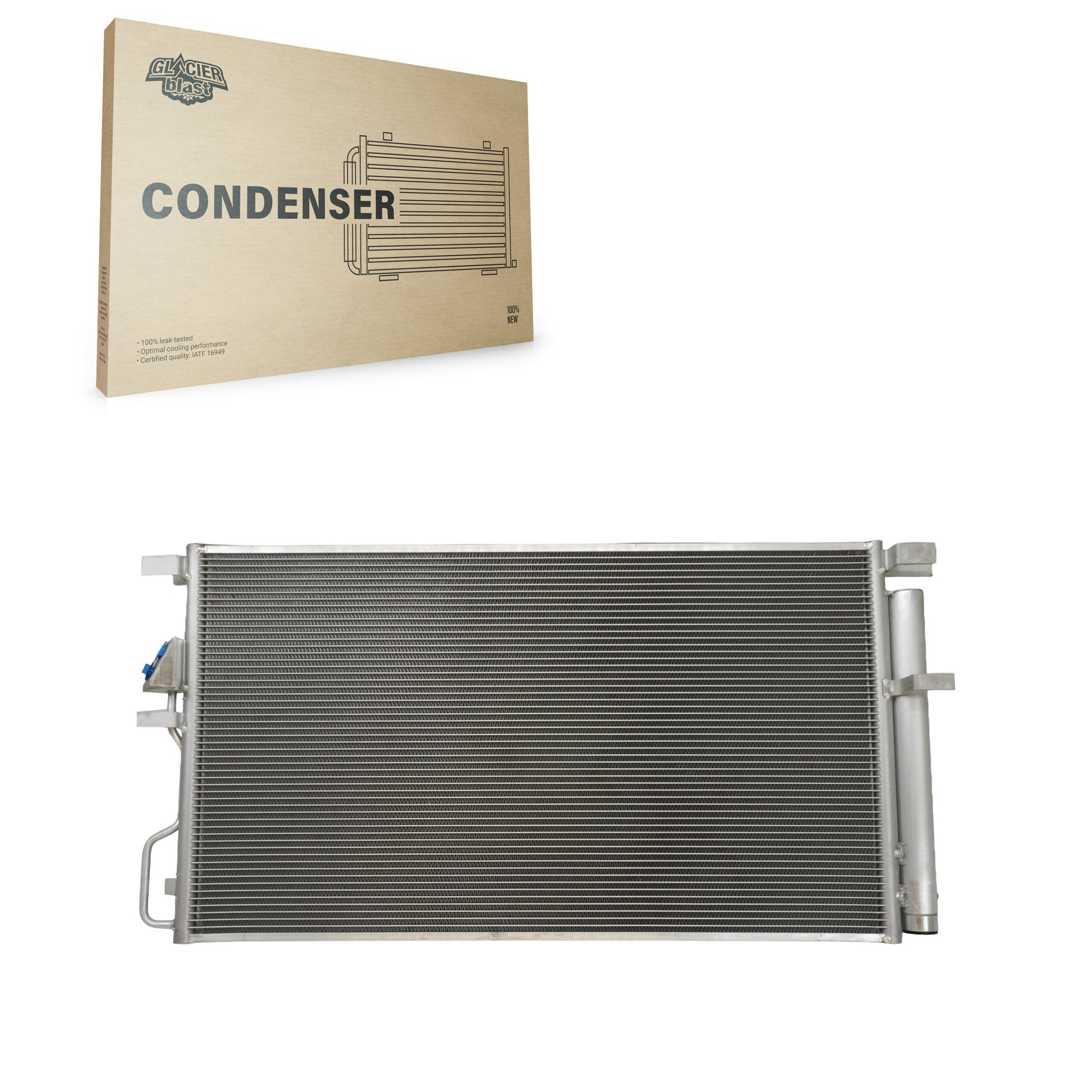 Glacier Blast GLB-HY30054 A/C Condenser for 2016-2019 Hyundai Tucson, Kia Sportage