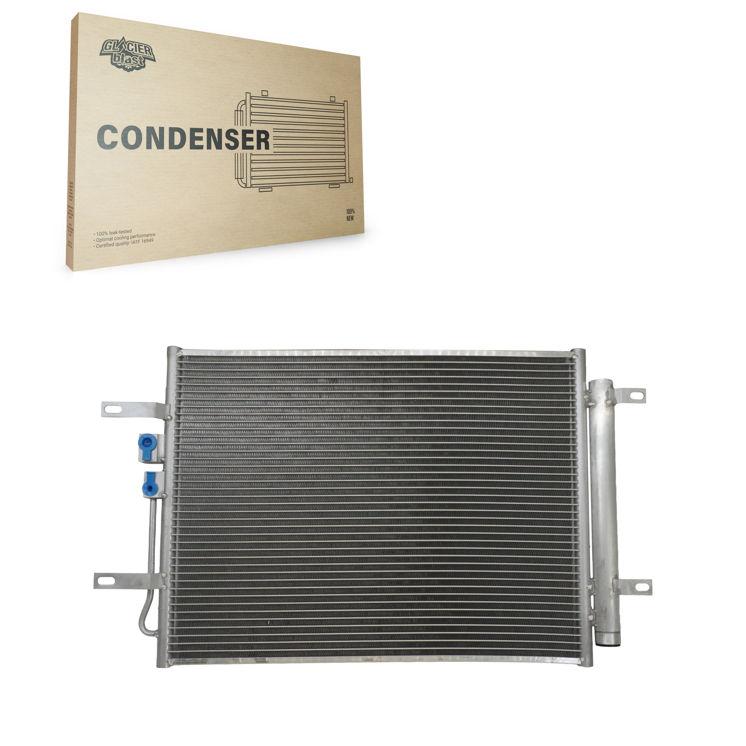Glacier Blast GLB-HY30102 A/C Condenser for 2017-2024 Hyundai Elantra, Hyundai Ioniq and More