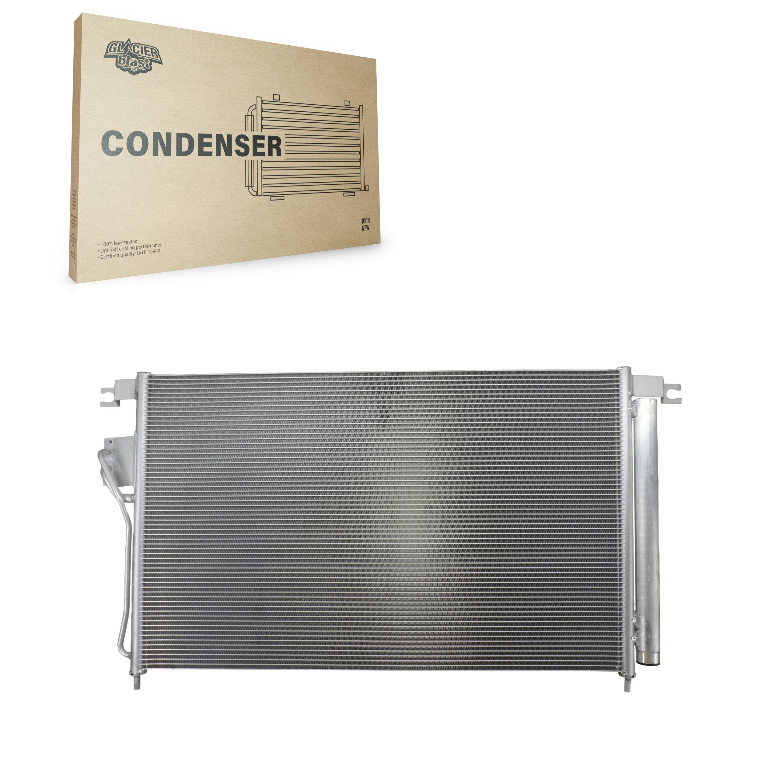 Glacier Blast GLB-HY3576 A/C Condenser for 2007-2009 Hyundai Santa Fe