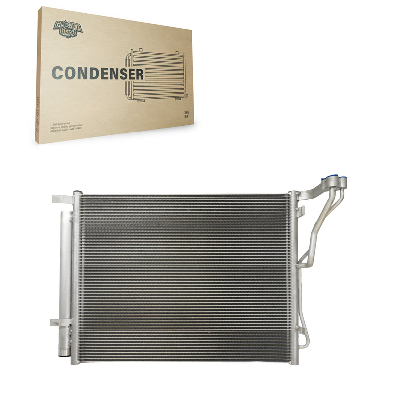 Glacier Blast GLB-HY3985 A/C Condenser for 2011-2015 Hyundai Sonata, Kia Optima