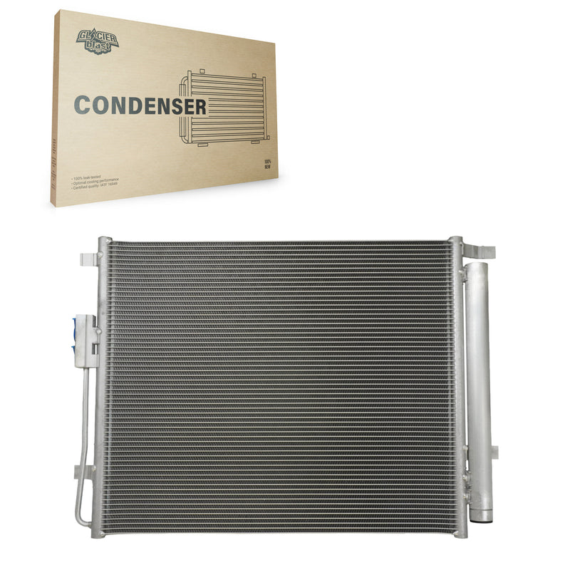 Glacier Blast GLB-HY4229 A/C Condenser for 2013-2018 Kia Sorento, Hyundai Santa Fe Sport