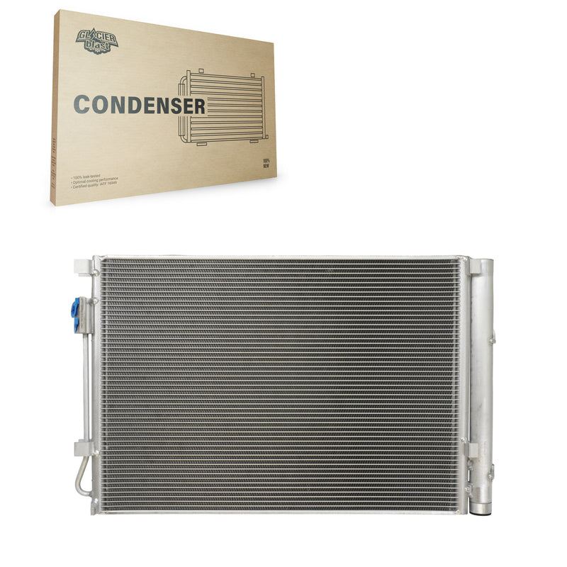 Glacier Blast GLB-HY4438 A/C Condenser for 2014-2017 Hyundai Accent, Hyundai Veloster and More