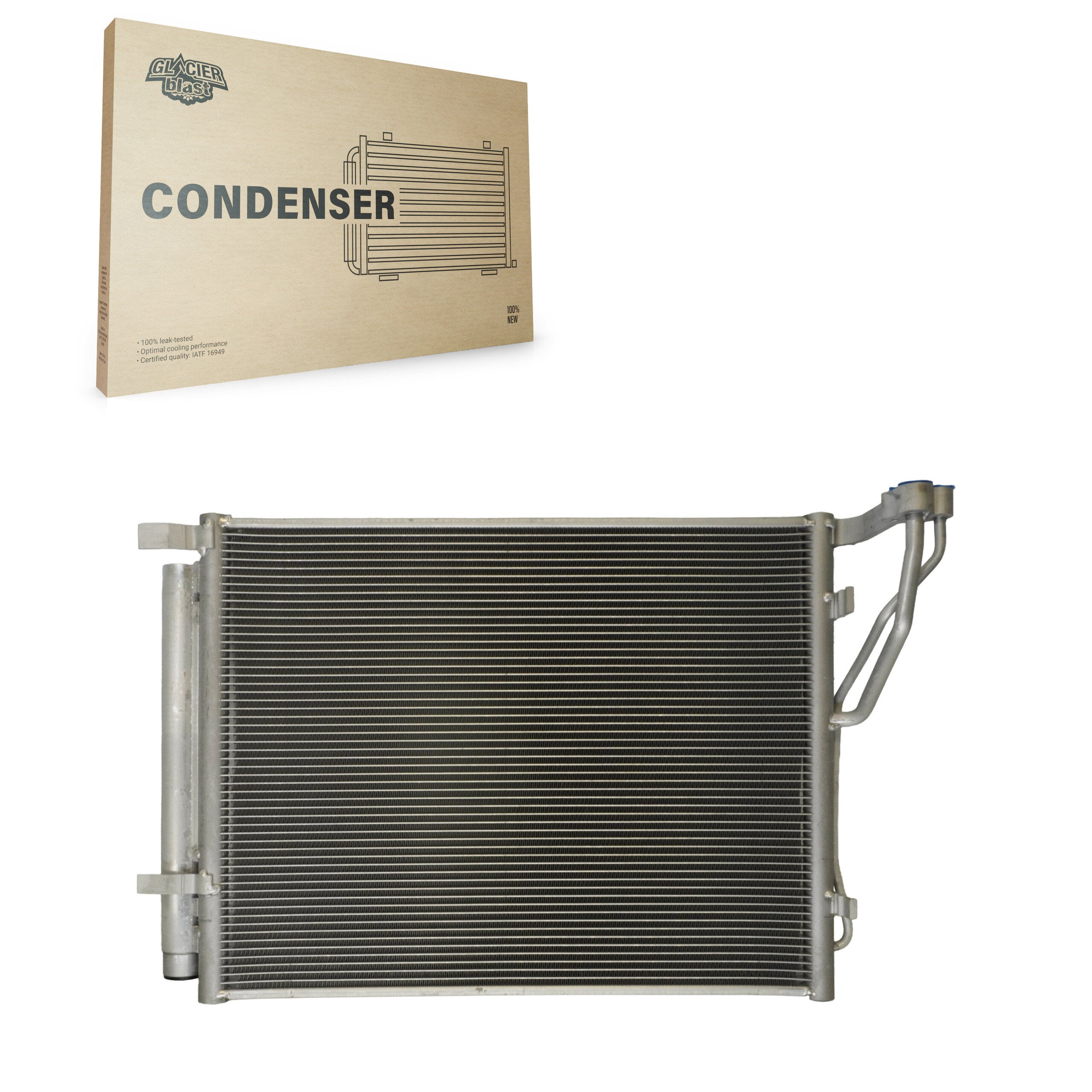 Glacier Blast GLB-KA30019 A/C Condenser for 2016-2018 Kia Optima