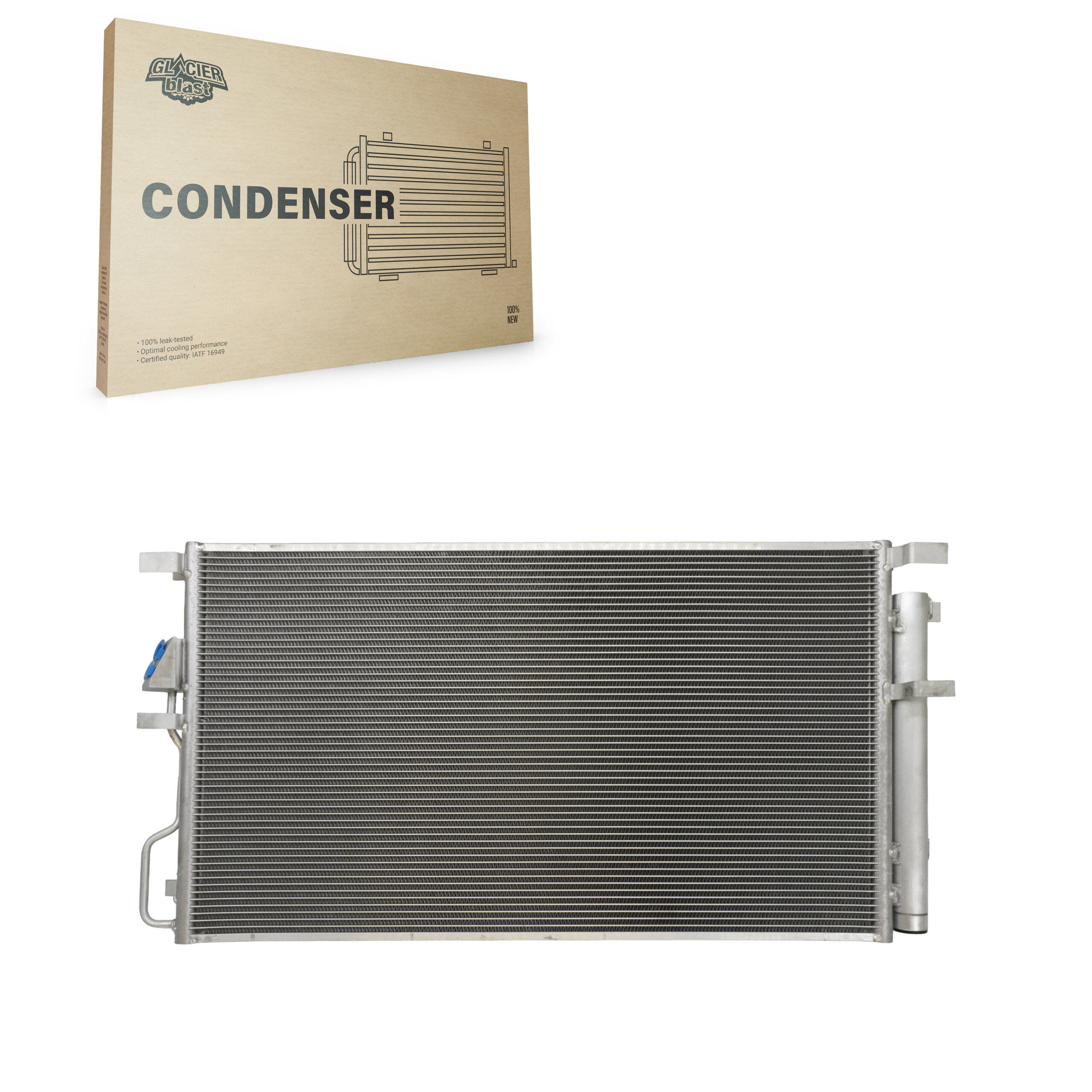 Glacier Blast GLB-KA30038 A/C Condenser for 2017-2019 Kia Sportage