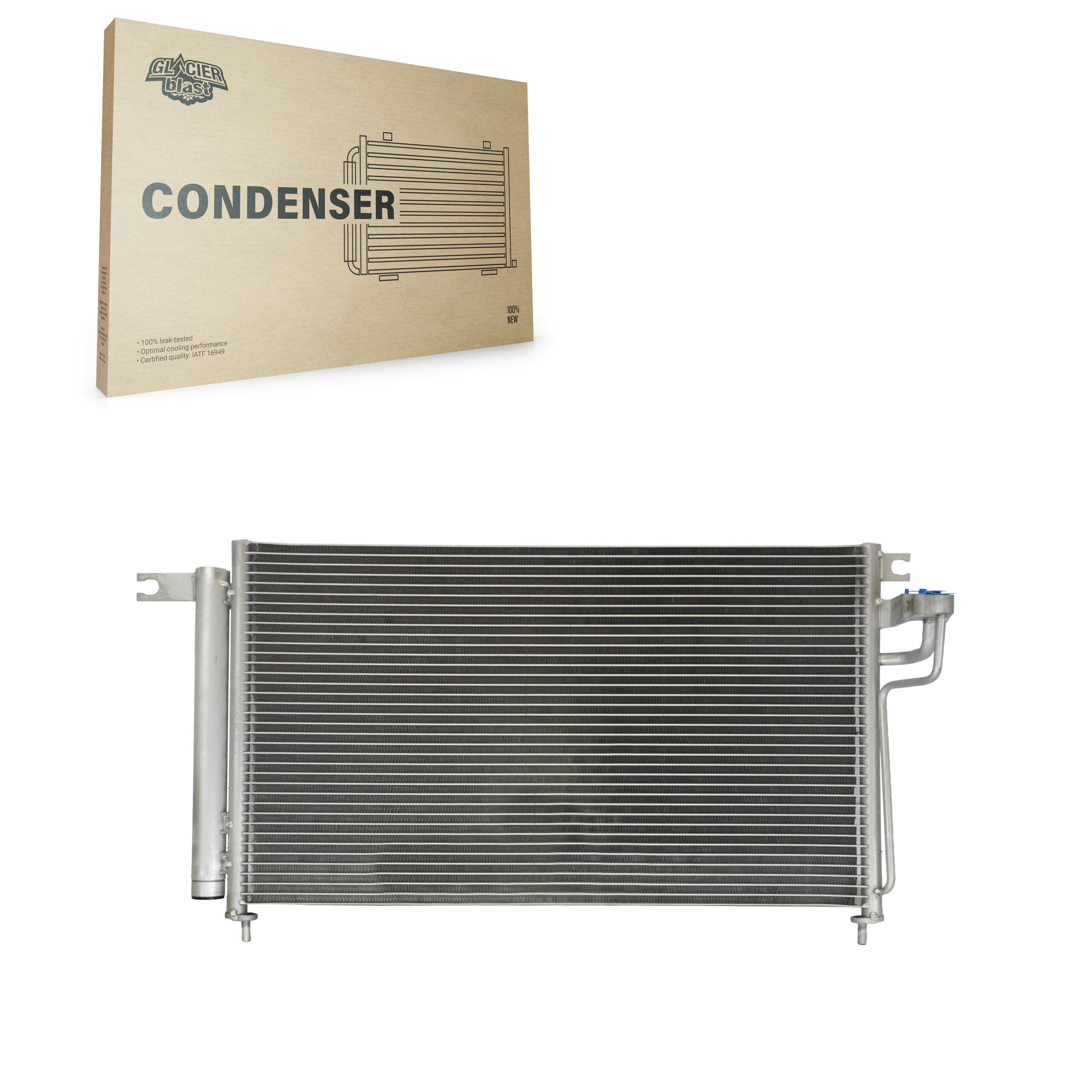 Glacier Blast GLB-KA3386 A/C Condenser for 2006-2011 Kia Rio, Kia Rio5