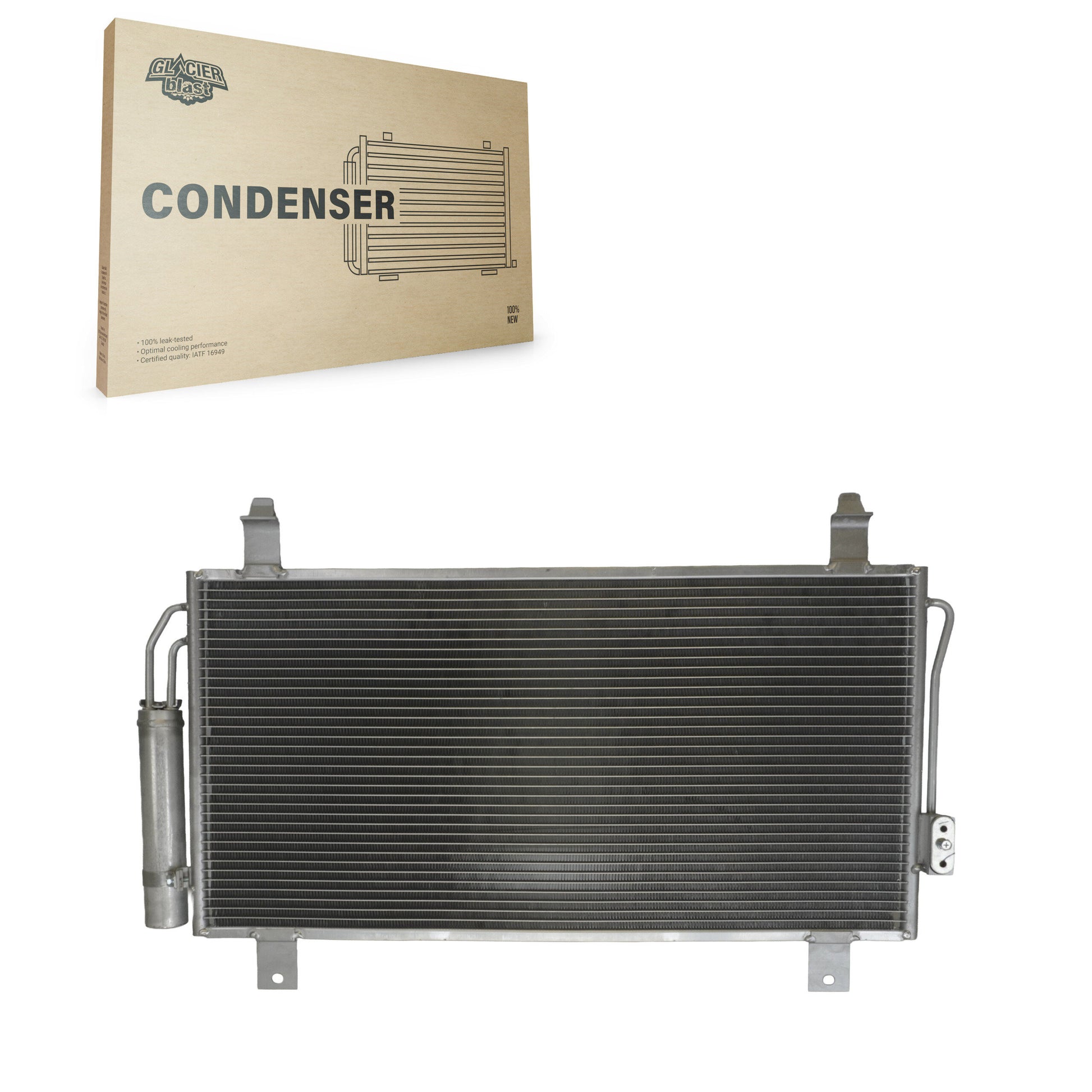 Glacier Blast GLB-MI4293 A/C Condenser for 2014-2022 Mitsubishi Outlander PHEV, Mitsubishi Outlander