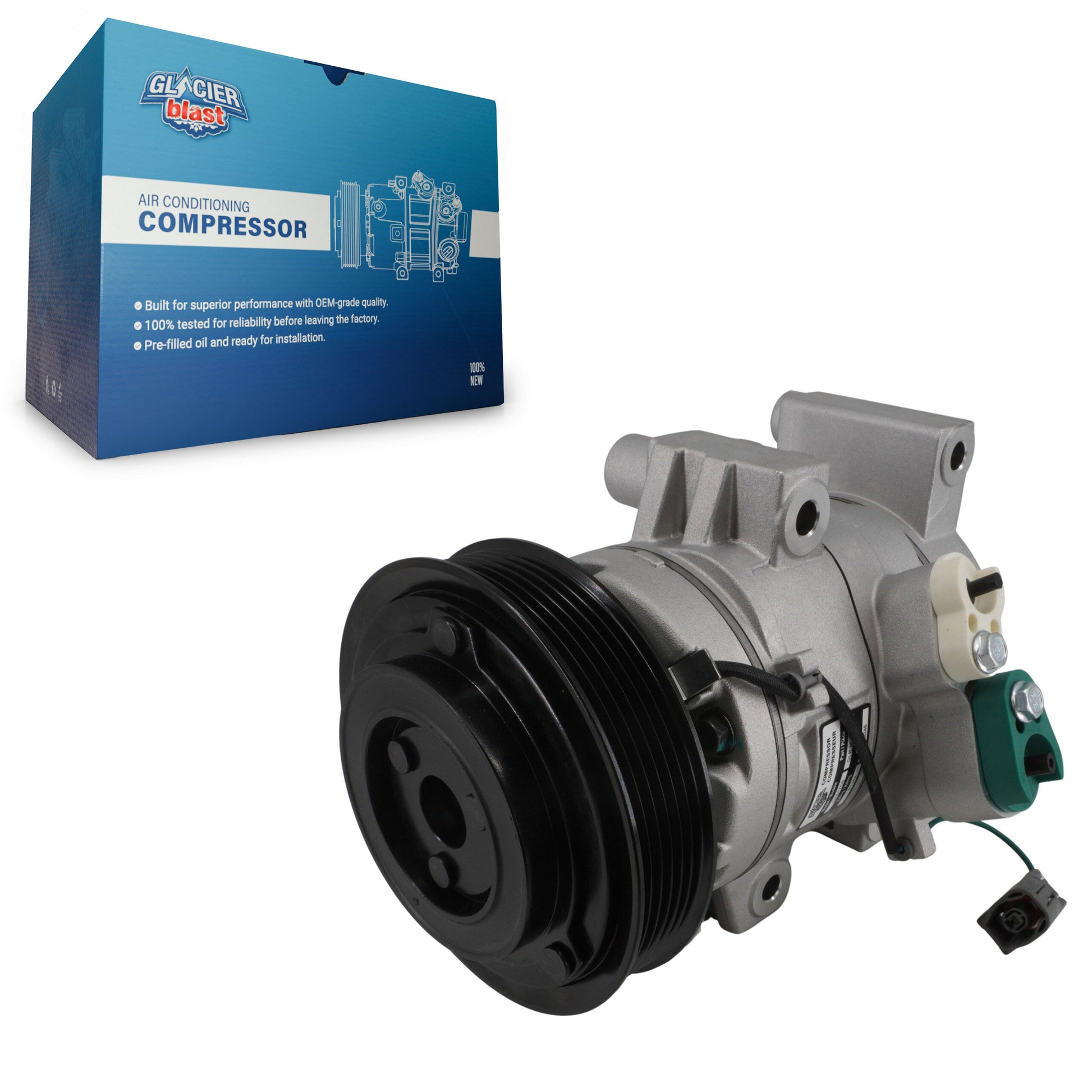 Glacier Blast GLB-MZ12964 A/C Compressor for 2009-2013 Mazda 6