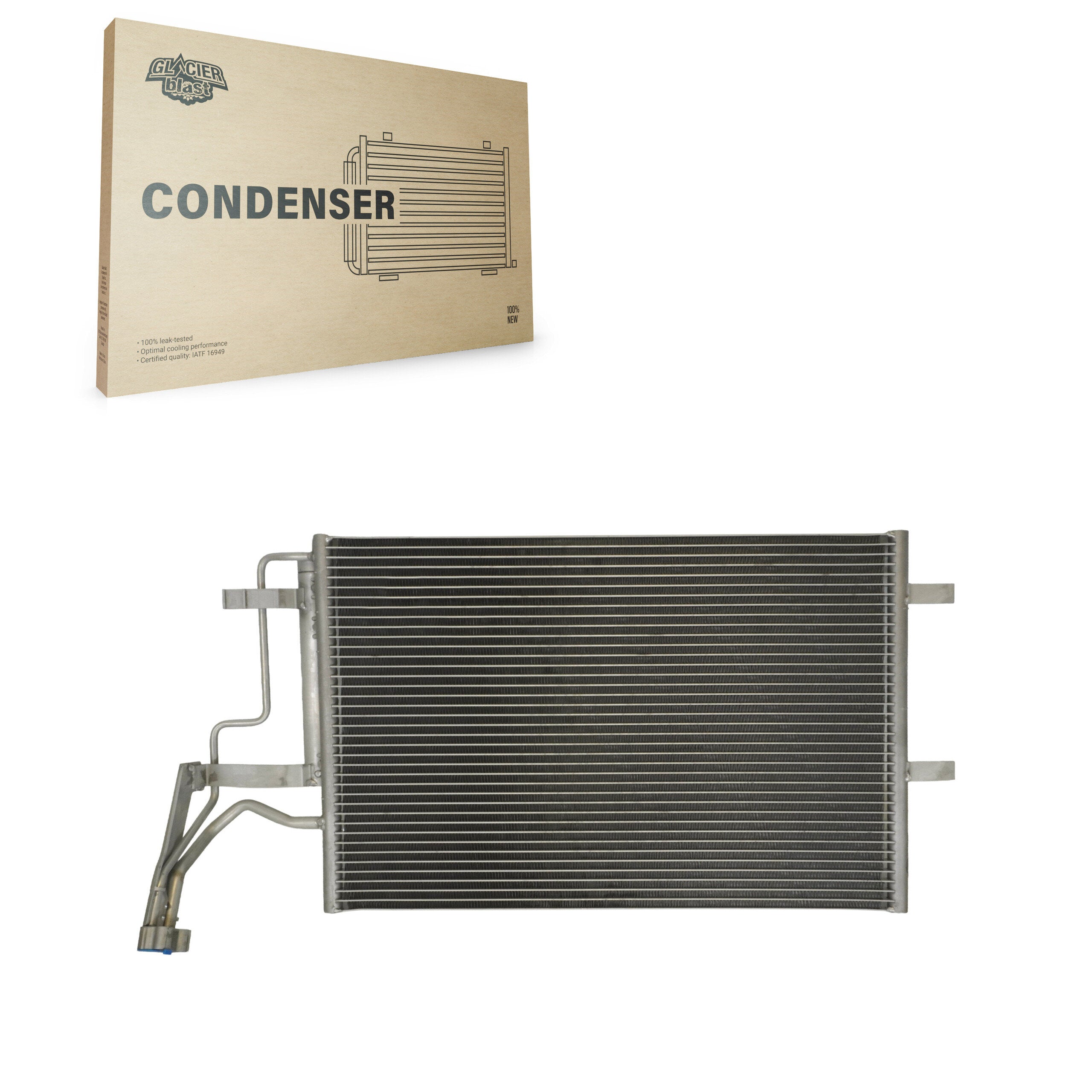 Glacier Blast GLB-MZ3094 A/C Condenser for 2004-2010 Mazda 3 Sport, Mazda 5 and More