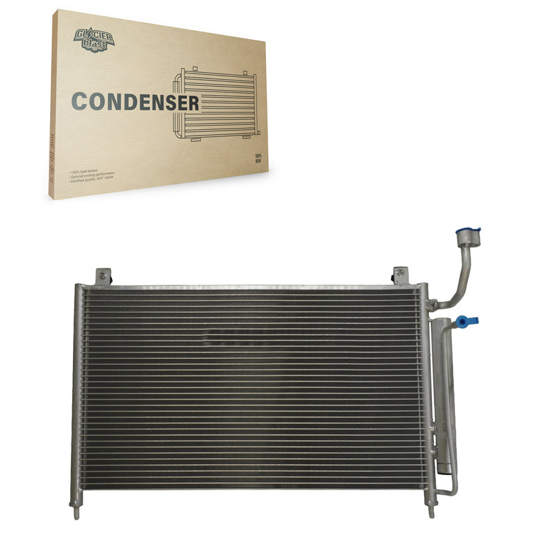Glacier Blast GLB-MZ3891 A/C Condenser for 2011-2014 Mazda 2