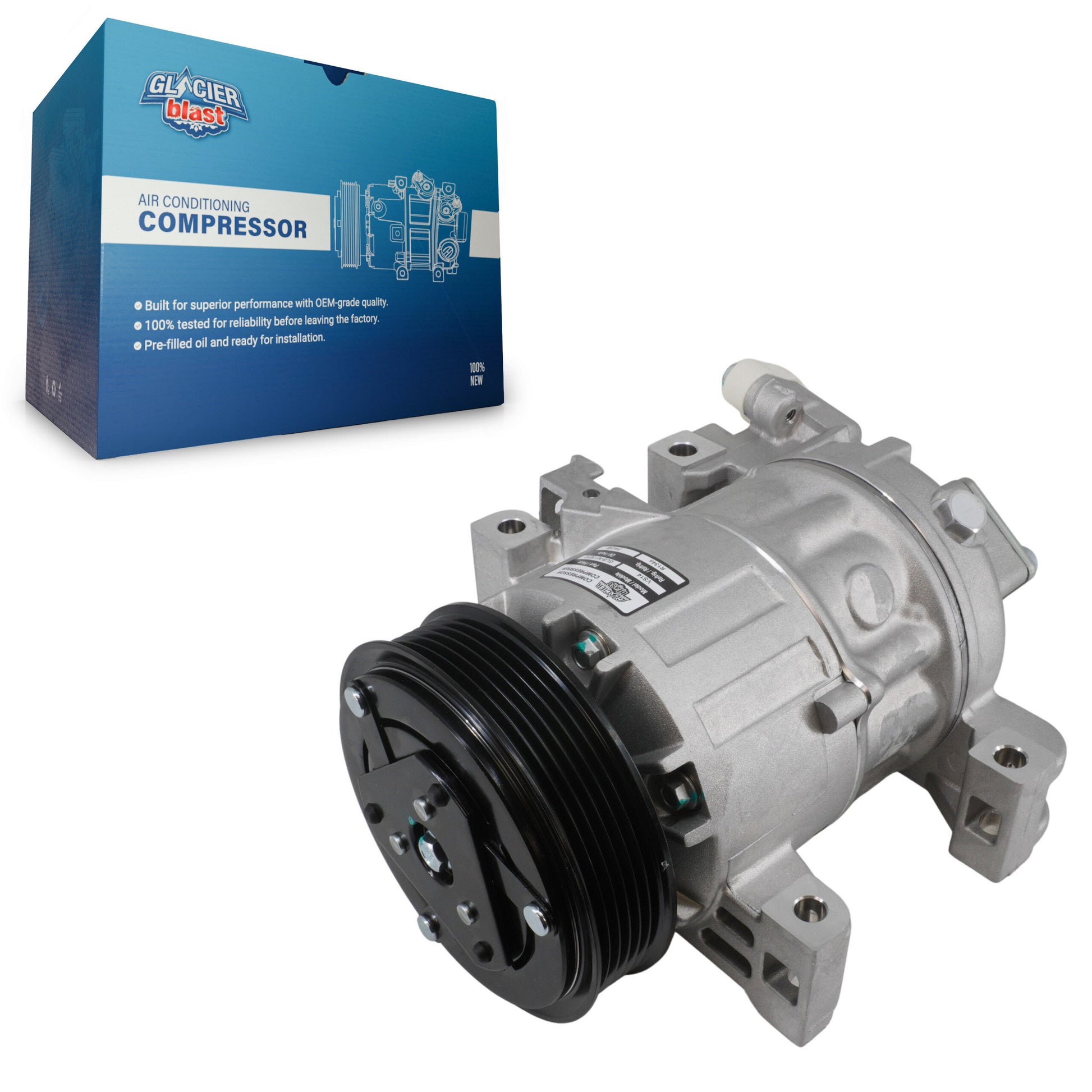 Glacier Blast GLB-NI13072 A/C Compressor for 2013-2018 Nissan Altima