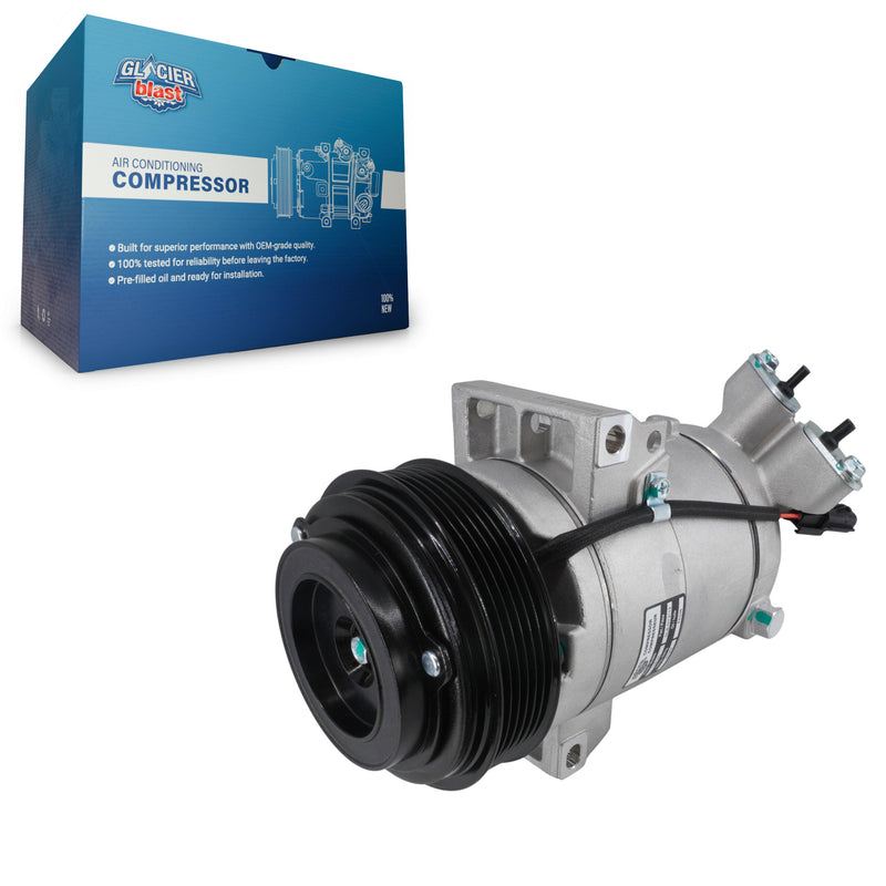 Glacier Blast GLB-NI13119 A/C Compressor for 2013-2021 Chevrolet City Express, Nissan NV200