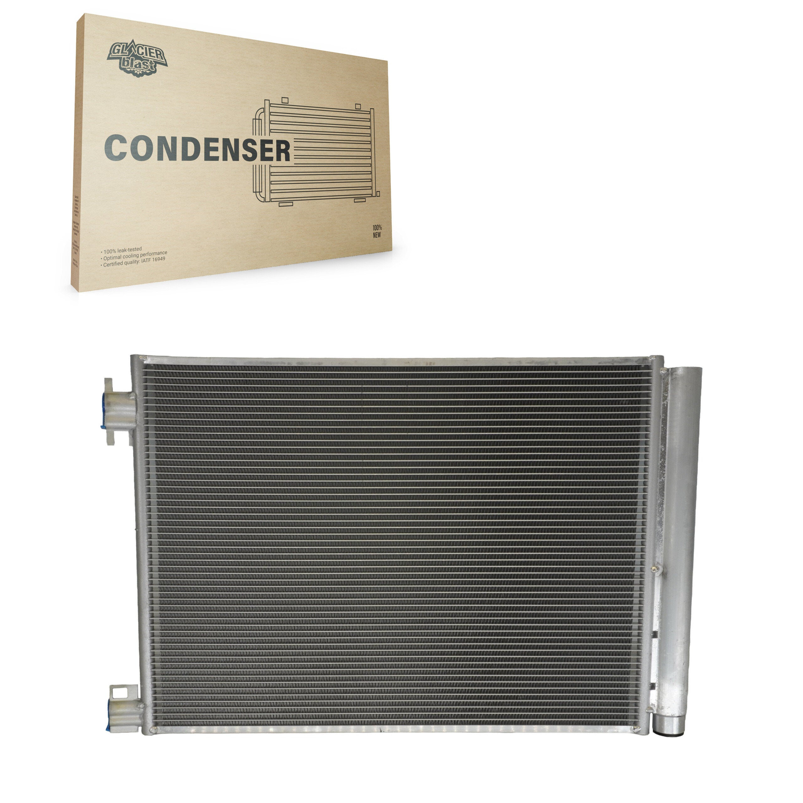 Glacier Blast GLB-NI30121 A/C Condenser for 2018-2025 Nissan Sentra, Nissan Versa and More