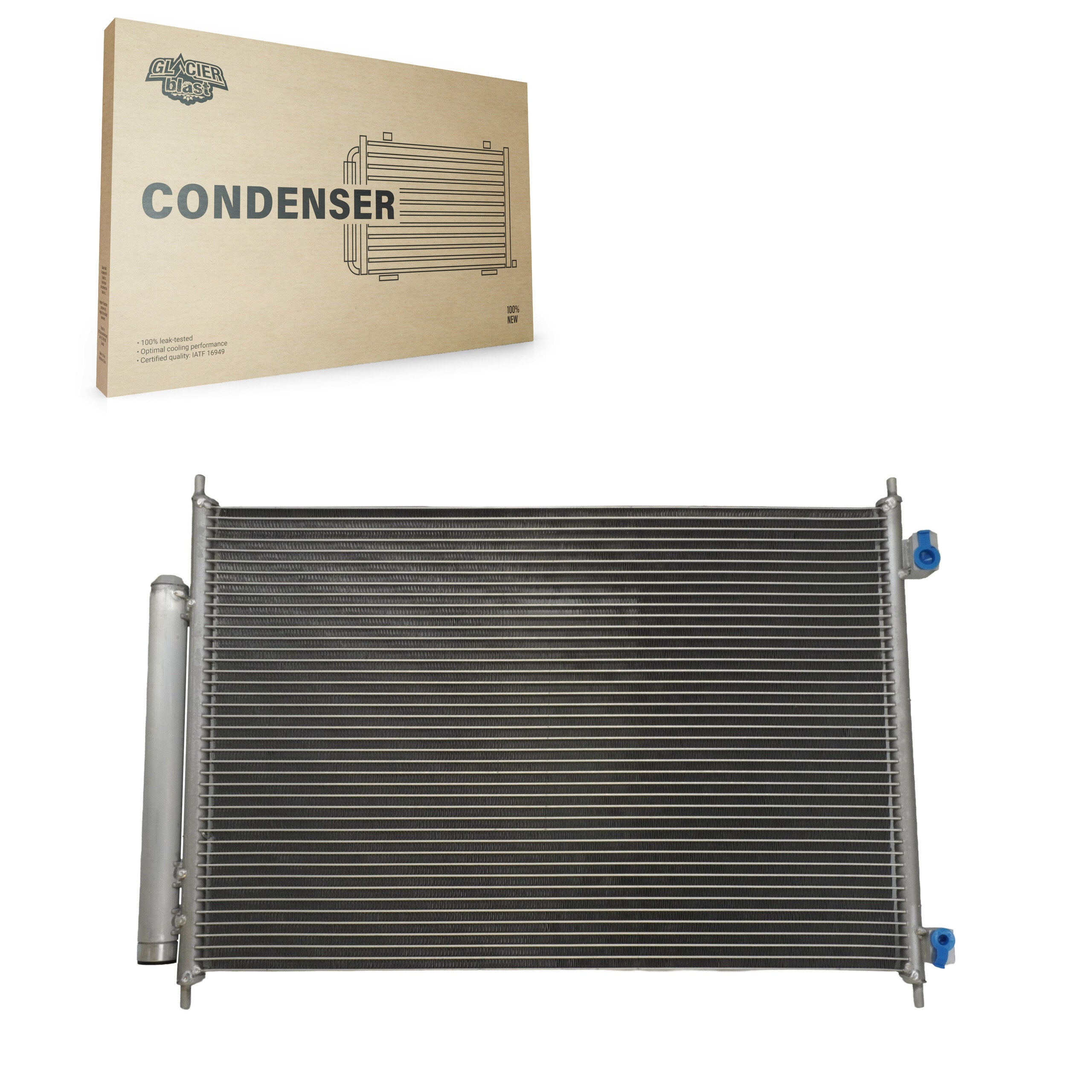 Glacier Blast GLB-NI3680 A/C Condenser for 2008-2015 Nissan Rogue Select, Nissan Rogue