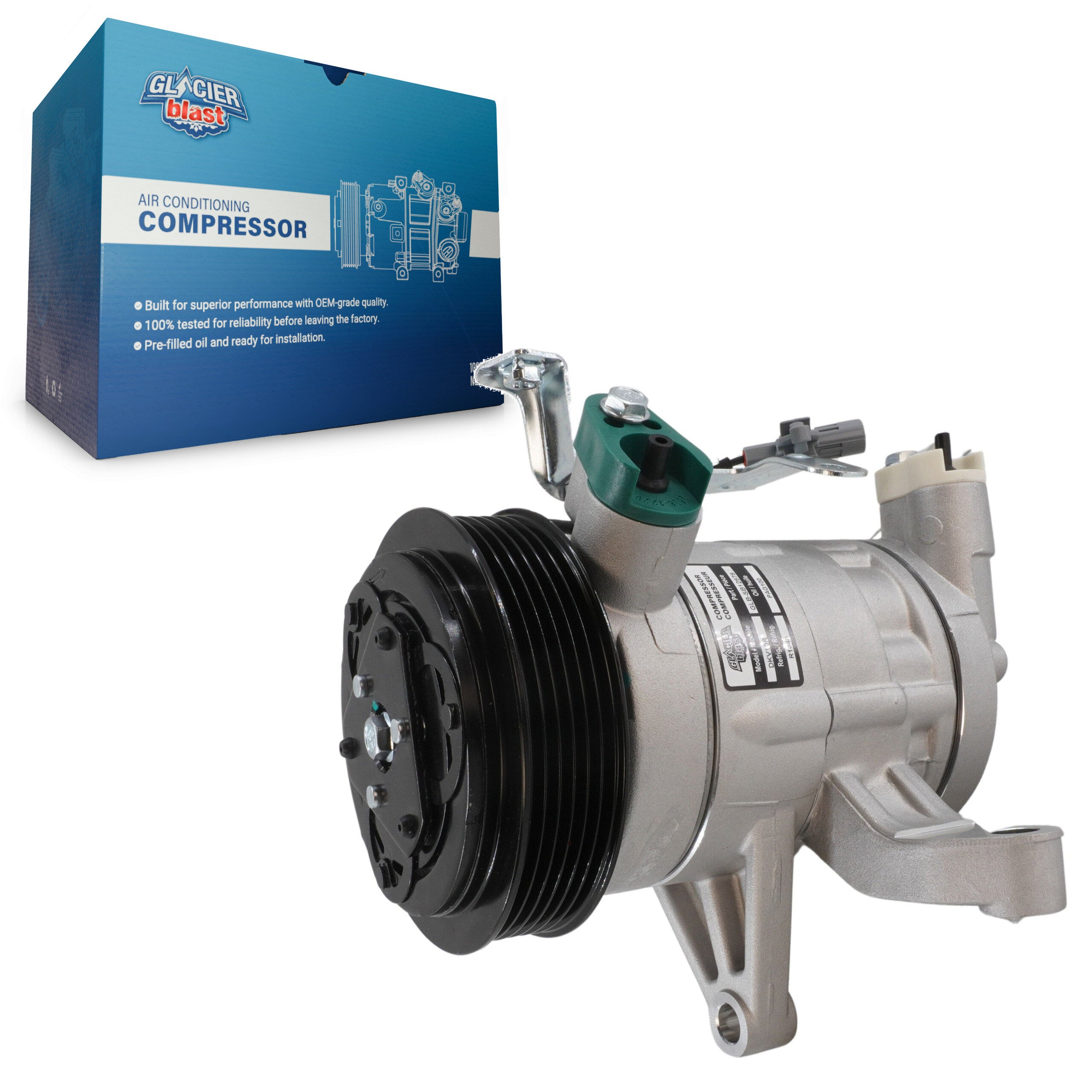 Glacier Blast GLB-SB12979 A/C Compressor for 2012-2018 Subaru Crosstrek, Subaru Forester and More