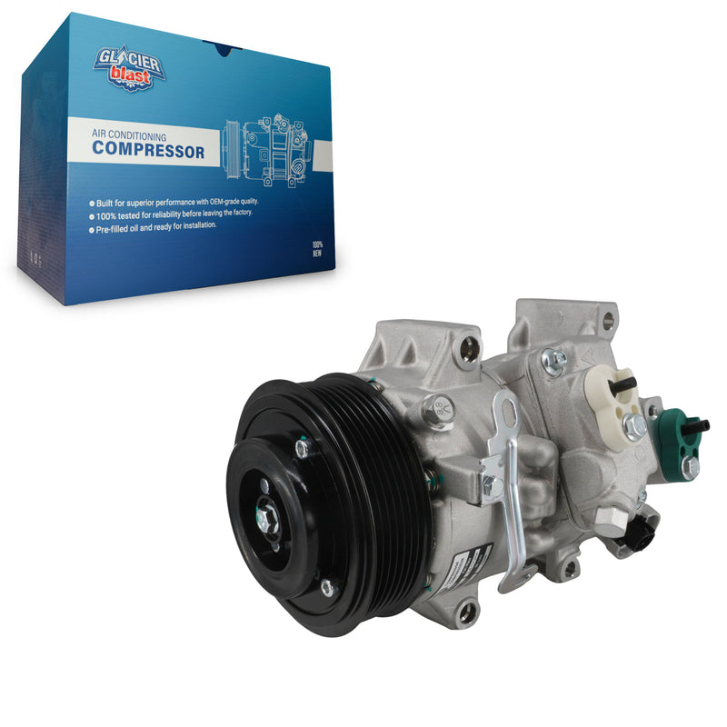 Glacier Blast GLB-TO12634 A/C Compressor for 2008-2015 Pontiac Vibe, Toyota Corolla and More