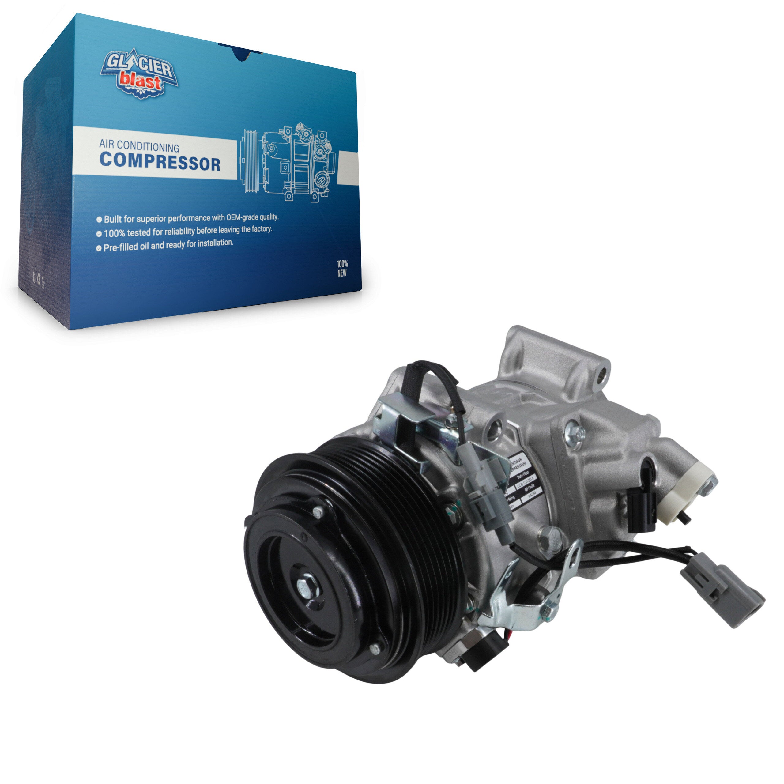 Glacier Blast GLB-TO12814 A/C Compressor for 2010-2018 Lexus ES350, Lexus GS350 and More